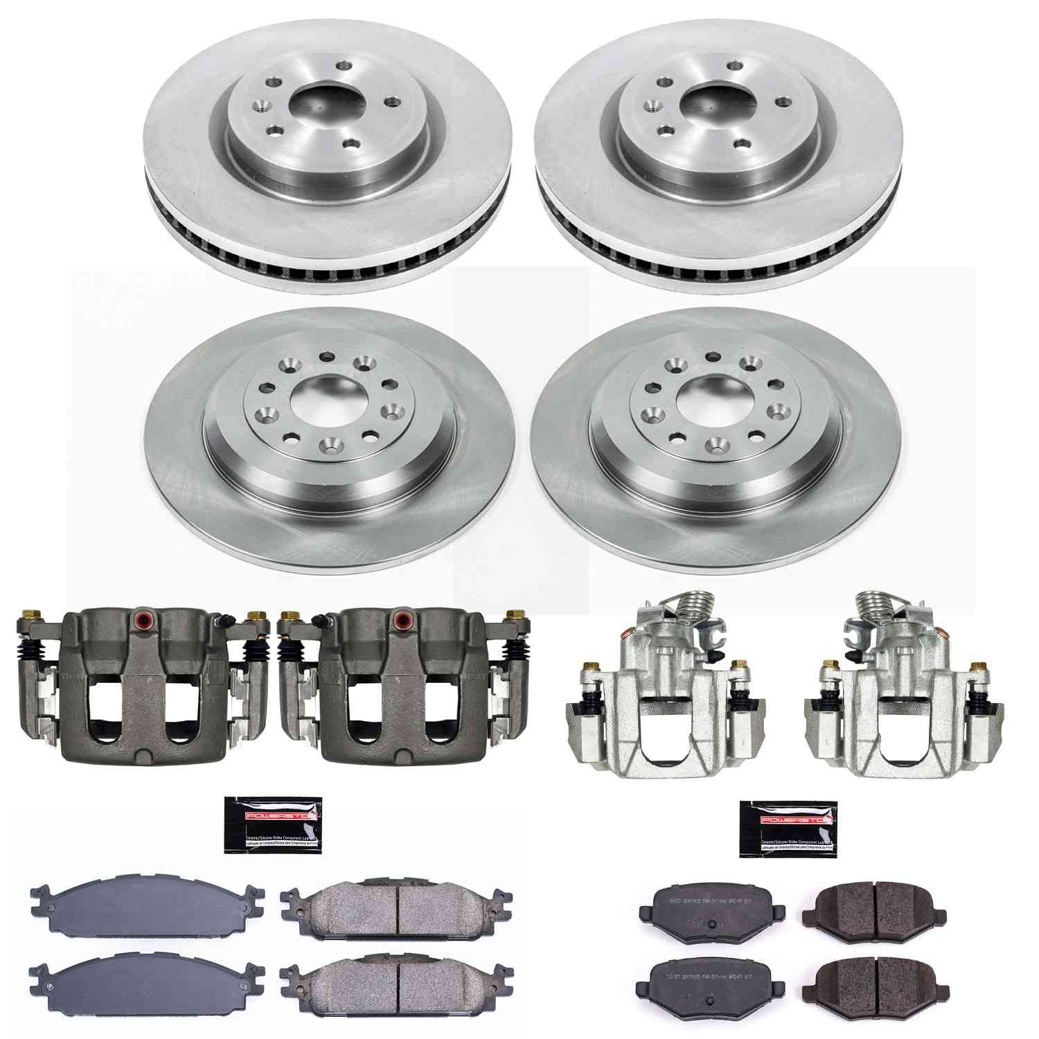 Power Stop 11-19 Ford Explorer Front & Rear Autospecialty Kit w/Cals