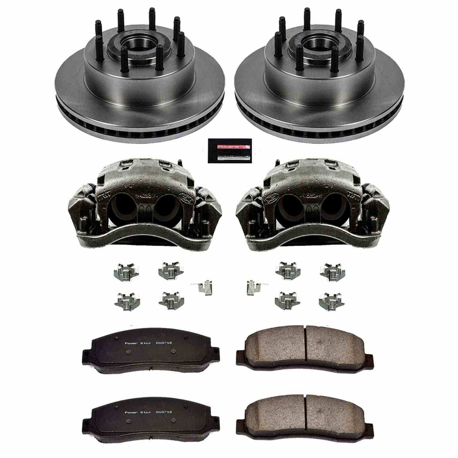 Power Stop 07-10 Ford F-350 Super Duty Front Autospecialty Kit w/Cals