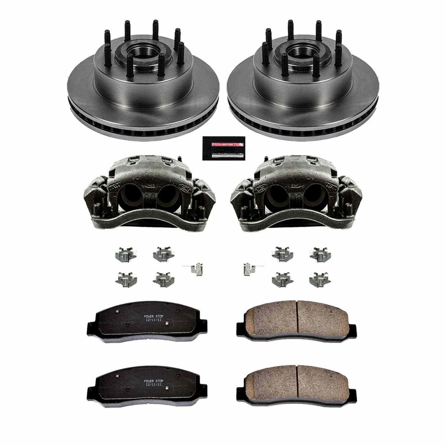 Power Stop 10-11 Ford F-350 Super Duty Front Autospecialty Kit w/Cals