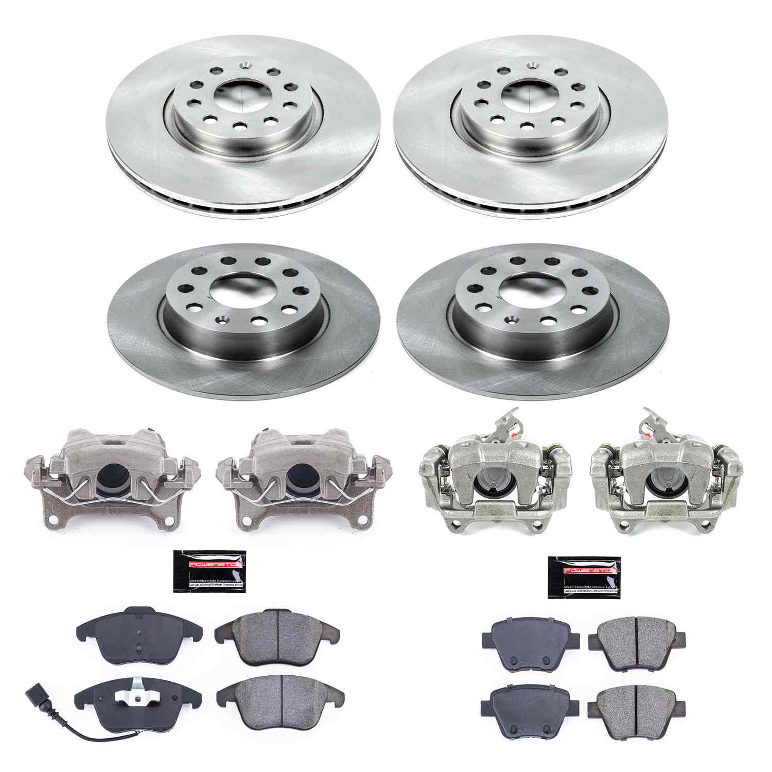 Power Stop 12-15 Volkswagen Passat Front & Rear Autospecialty Brake Kit w/Calipers