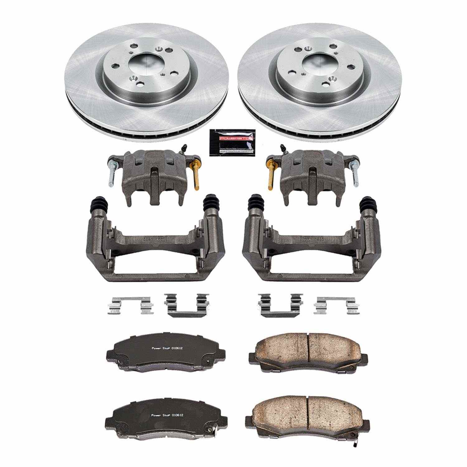 Power Stop 09-14 Acura TL Front Autospecialty Kit w/Cals