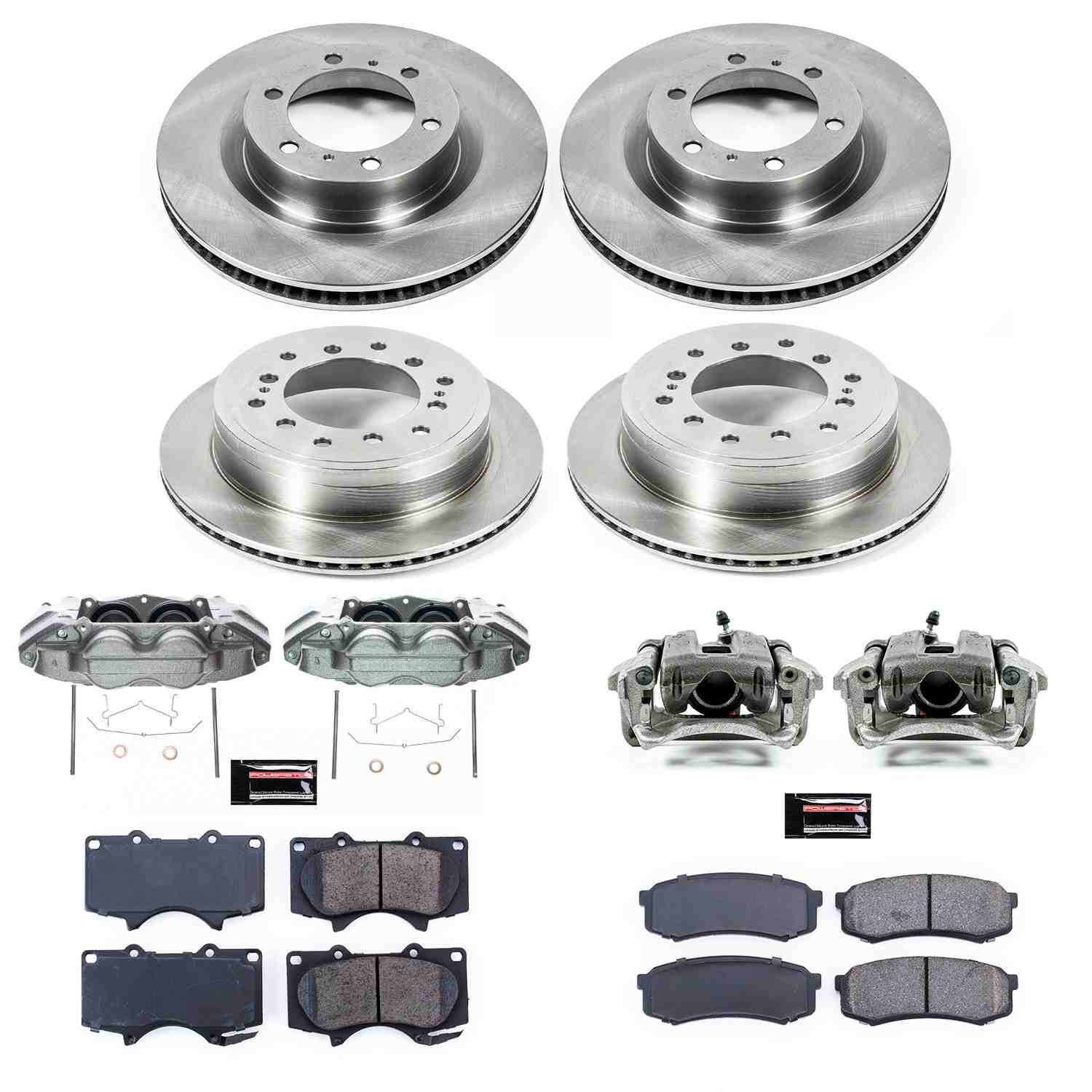Power Stop 16-22 Lexus GX460 Front & Rear Autospecialty Kit w/Calipers
