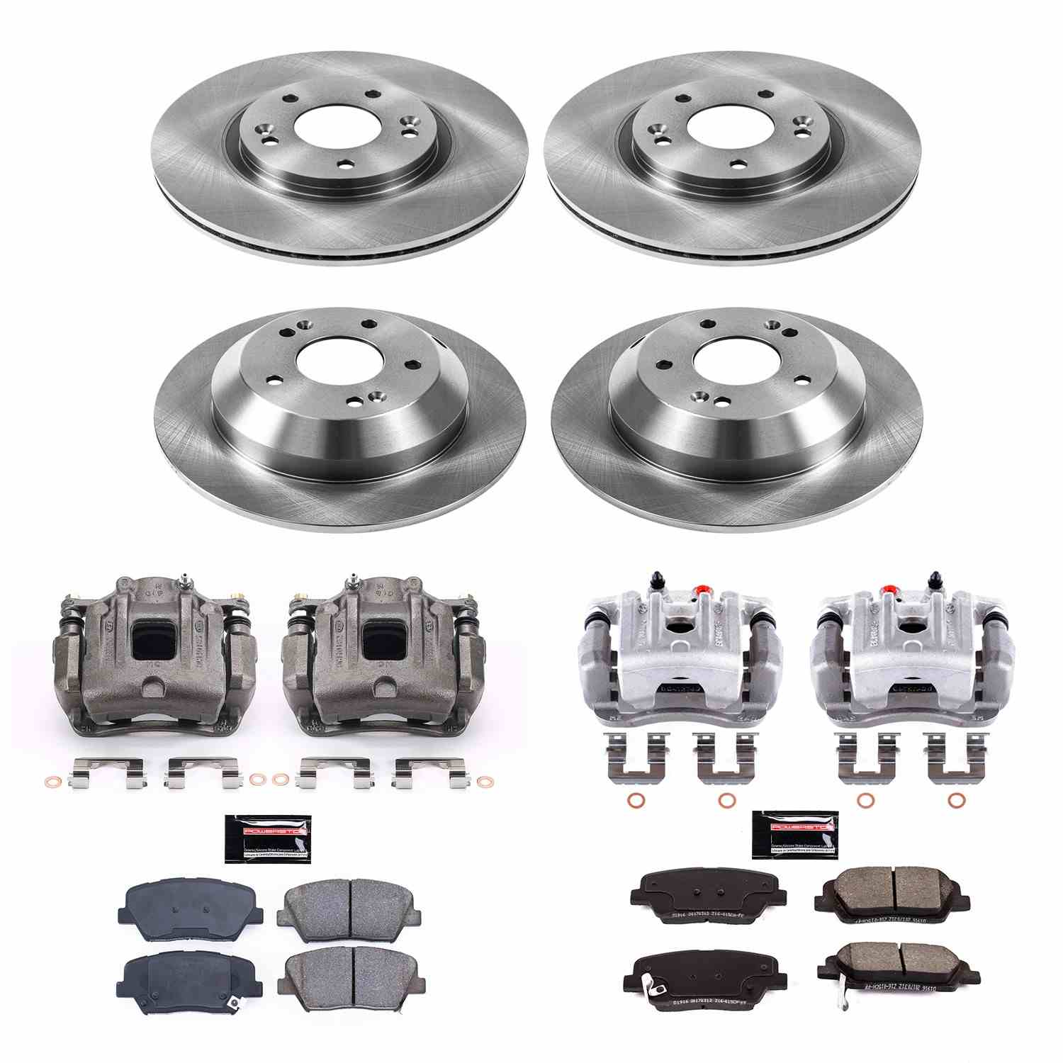 Power Stop 10-12 Hyundai Santa Fe Front & Rear Autospecialty Brake Kit w/Calipers