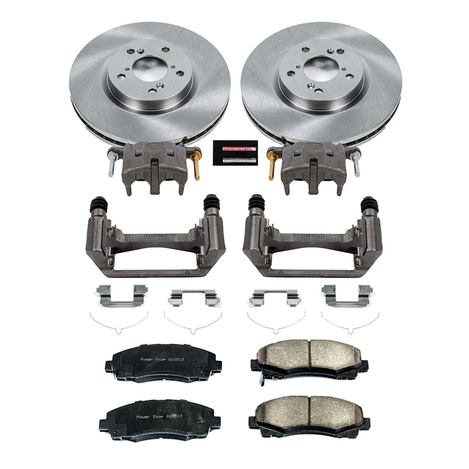 Power Stop 12-14 Honda Ridgeline Front Autospecialty Kit w/Cals