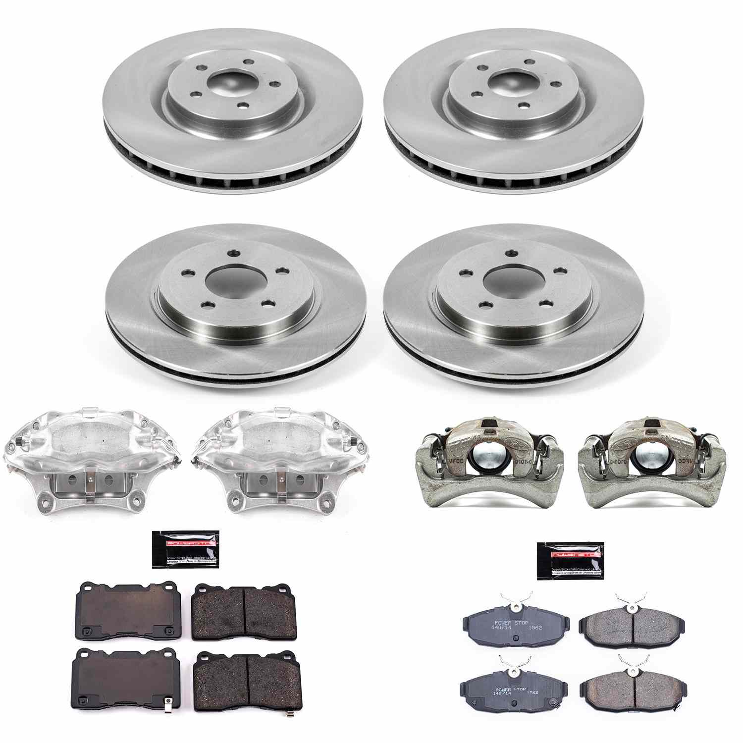 Power Stop 2012 Ford Mustang Front & Rear Autospecialty Kit w/Cals