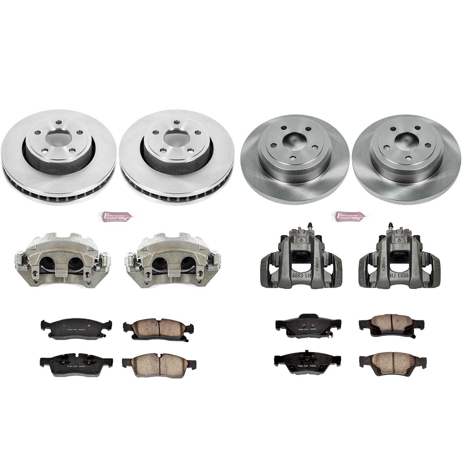 Power Stop 11-17 Dodge Durango Front & Rear Autospecialty Kit w/Cals