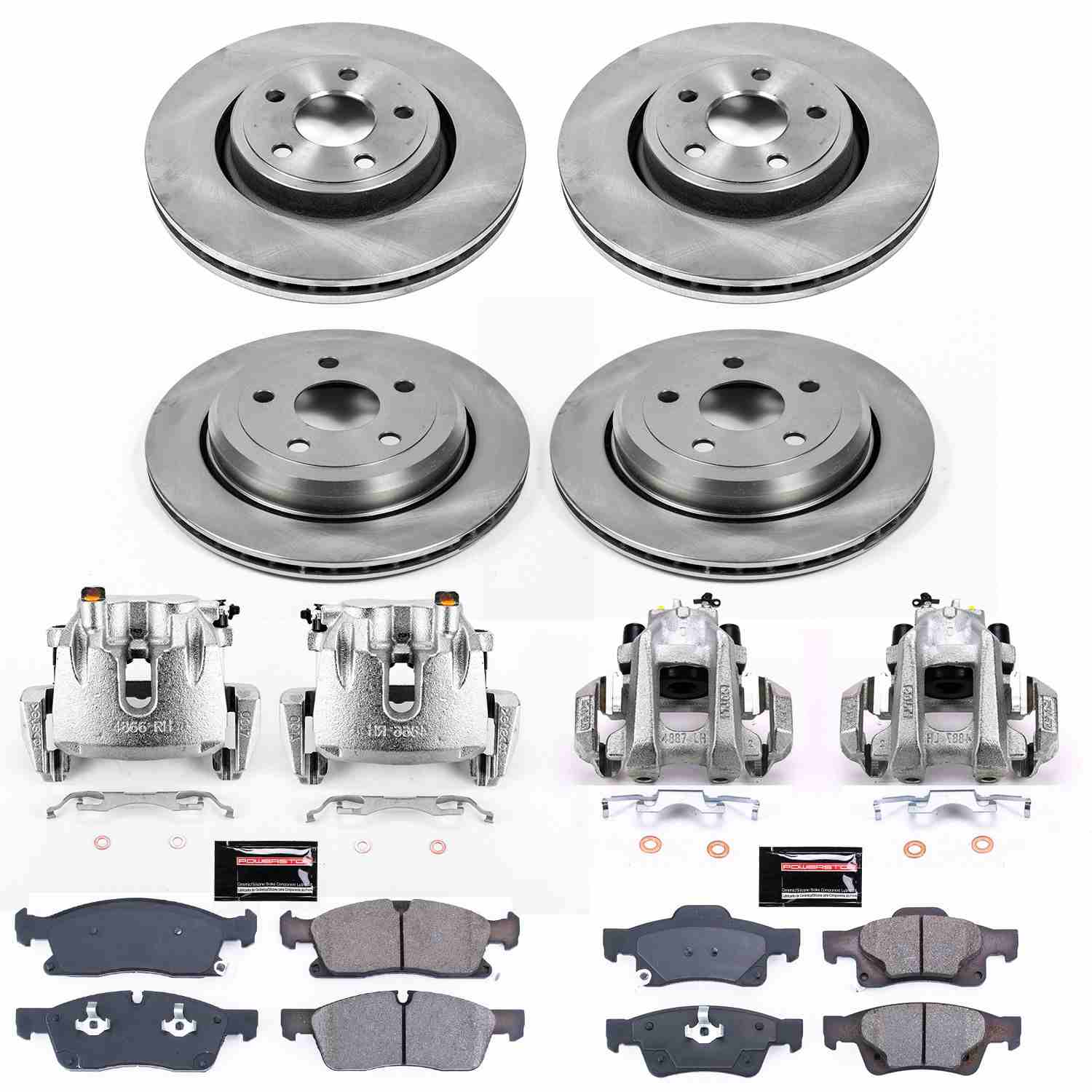 Power Stop 11-17 Dodge Durango Front & Rear Autospecialty Kit w/Cals