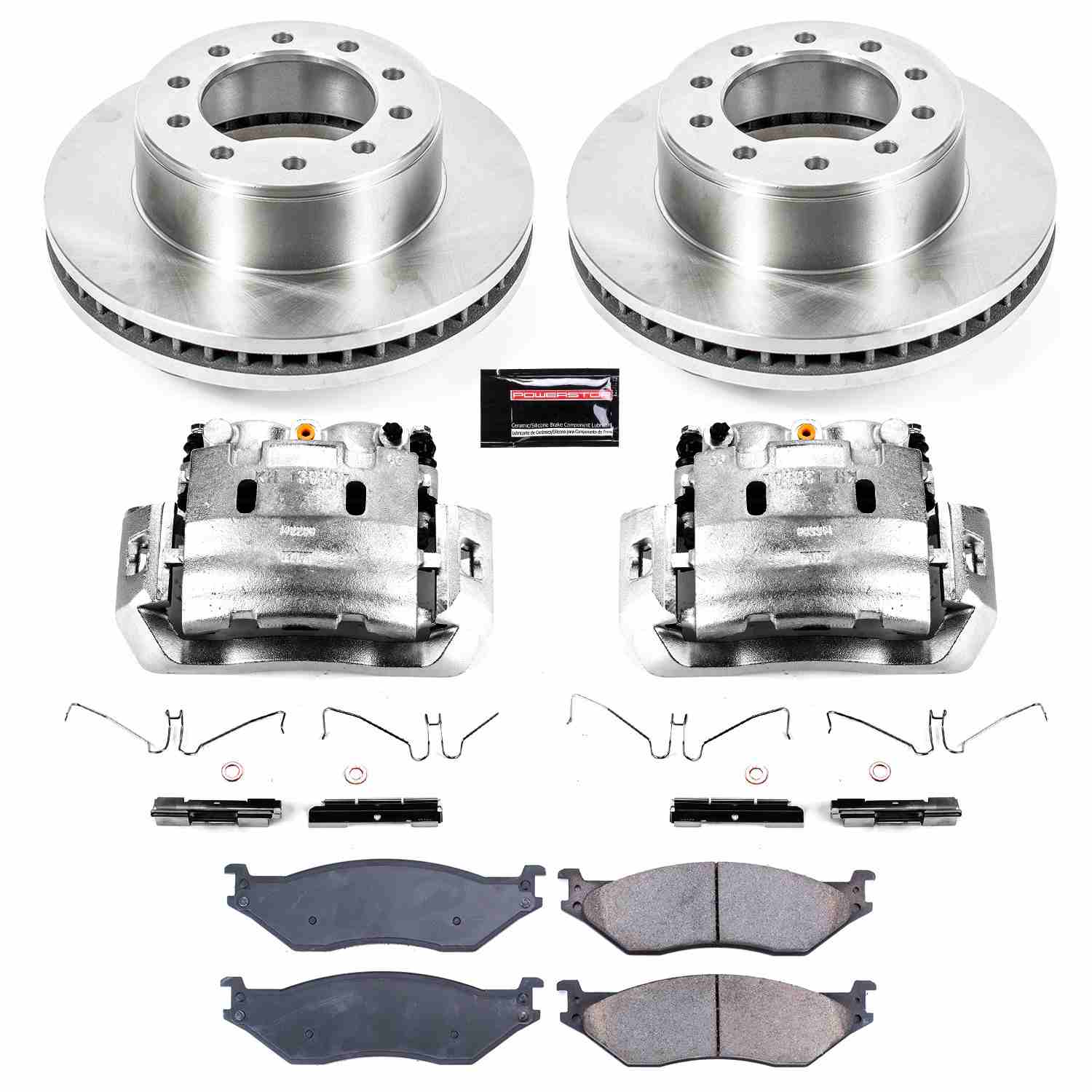 Power Stop 05-16 Ford F-450 Super Duty Front & Rear Autospecialty Kit w/Cals
