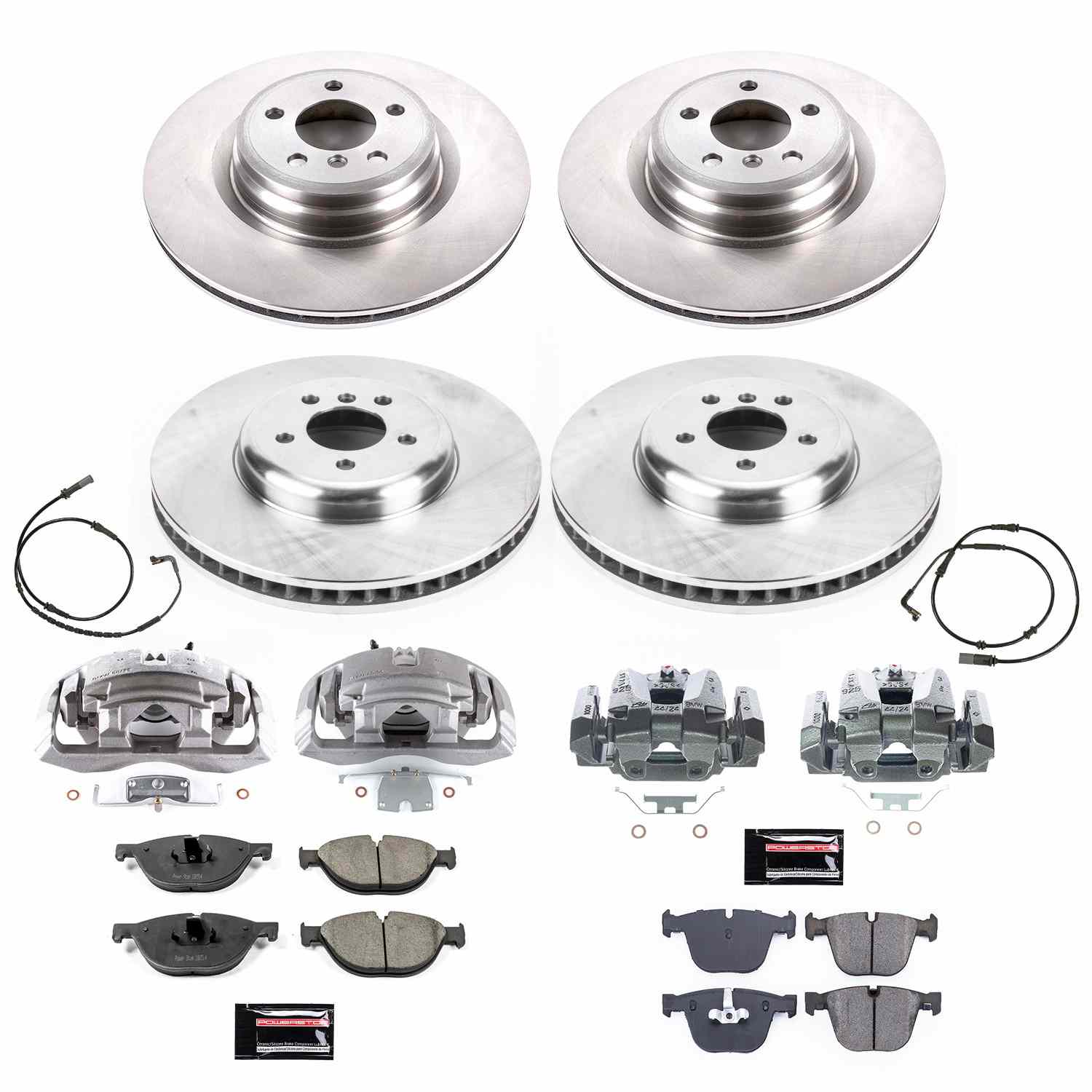 Power Stop 2009 BMW 750i Front & Rear Autospecialty Kit w/Cals