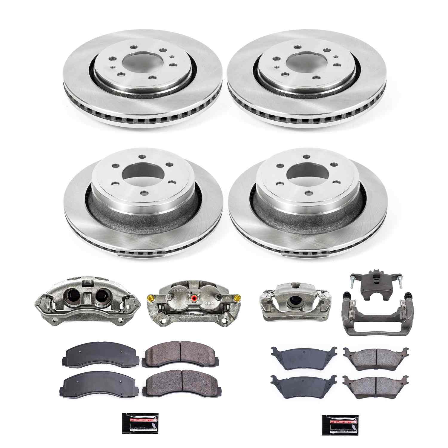 Power Stop 12-18 Ford F-150 Front & Rear Autospecialty Kit w/Cals