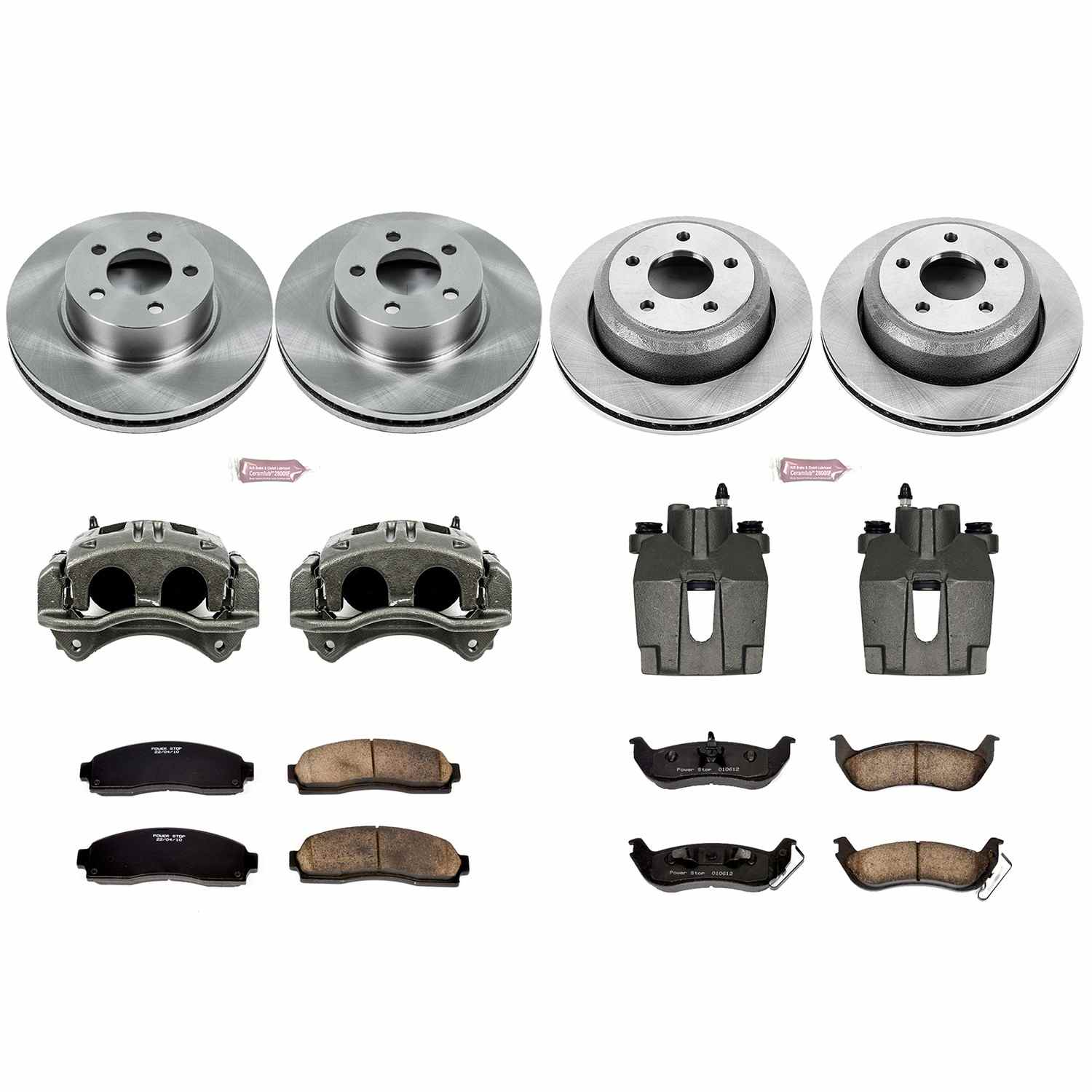 Power Stop 10-11 Ford Ranger Front & Rear Autospecialty Brake Kit w/Calipers