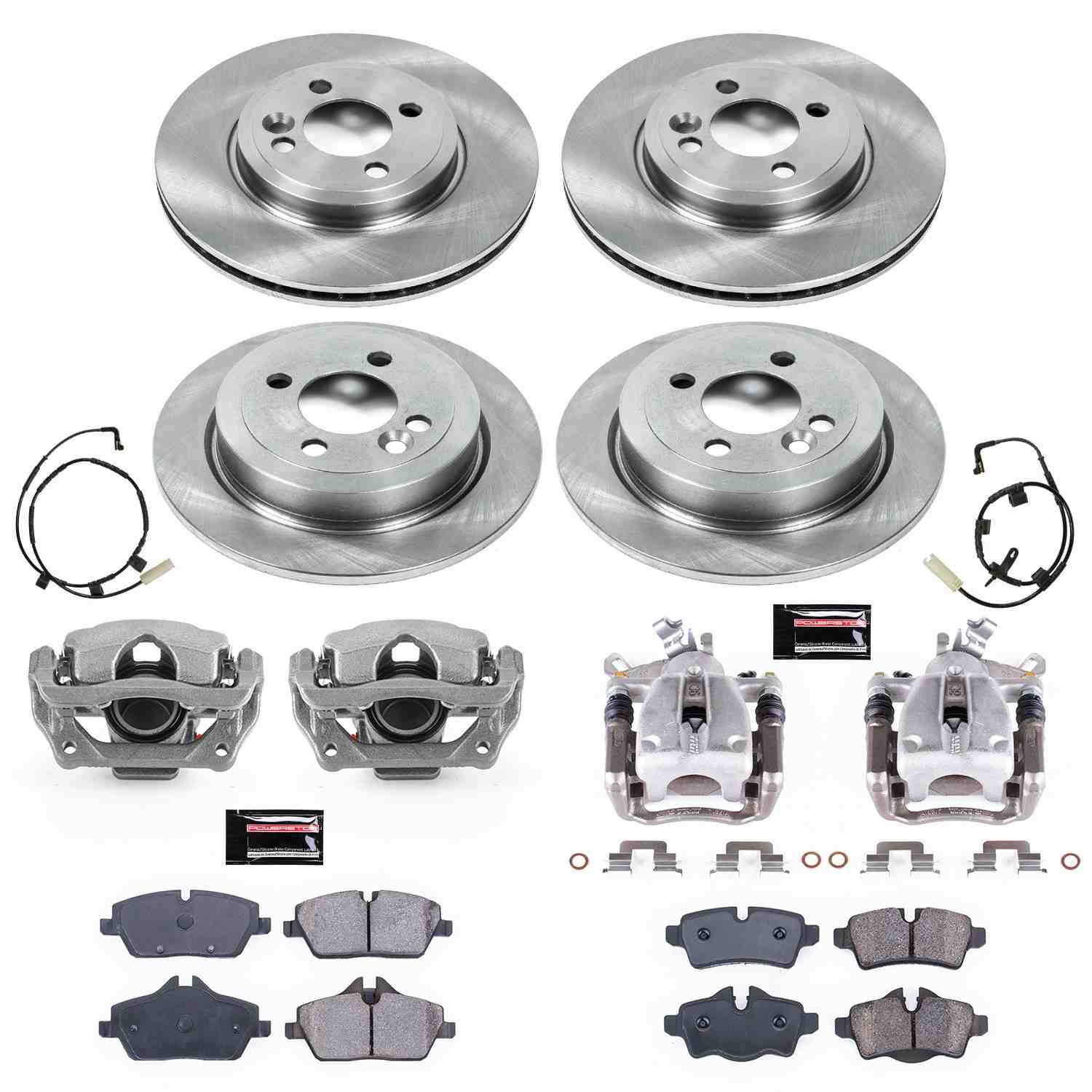 Power Stop 07-10 Mini Cooper Front & Rear Autospecialty Brake Kit w/Calipers