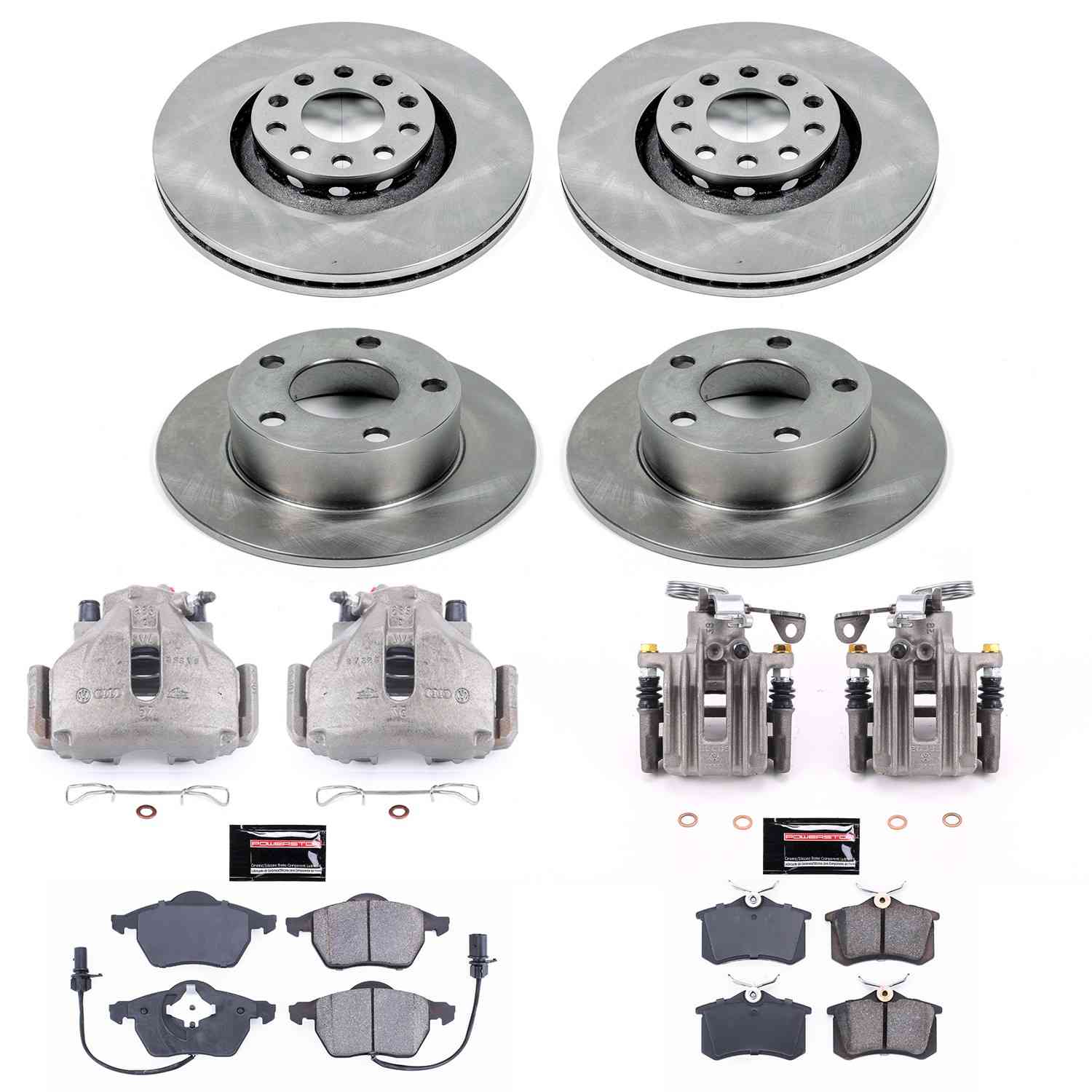 Power Stop 98-04 Audi A6 Front & Rear Autospecialty Brake Kit w/Calipers