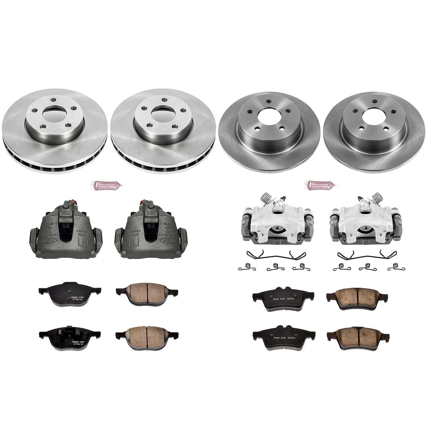 Power Stop 13-18 Ford C-Max Front & Rear Autospecialty Brake Kit w/Calipers
