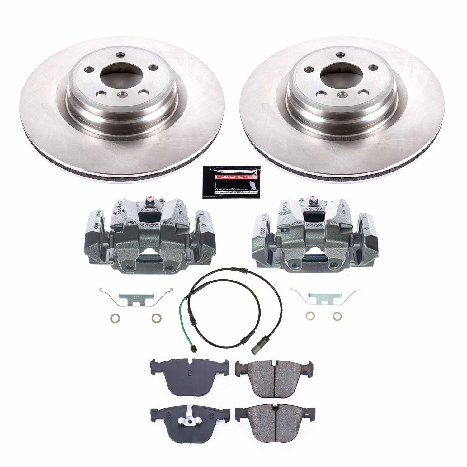 Power Stop 15-17 BMW 550i GT xDrive Rear Autospecialty Kit w/Cals