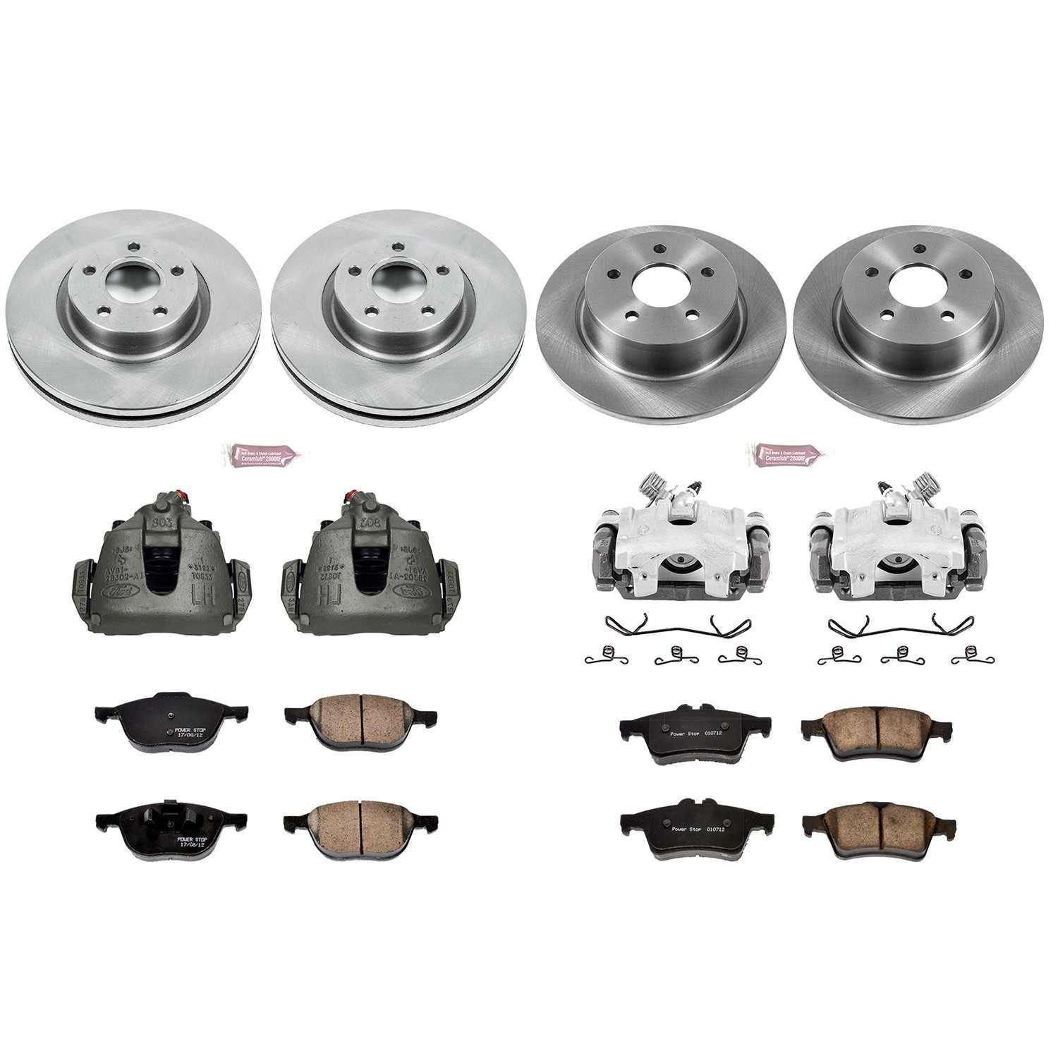 Power Stop 13-17 Ford C-Max Front & Rear Autospecialty Brake Kit w/Calipers