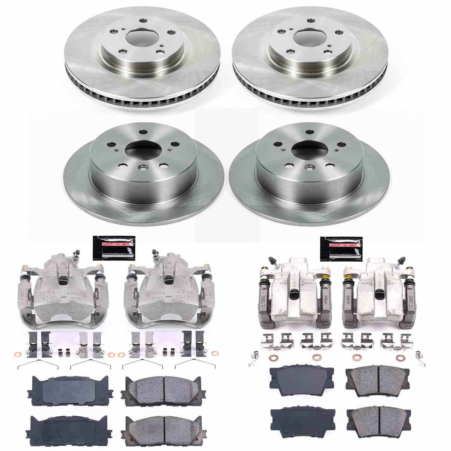 Power Stop 13-18 Lexus ES300h Front & Rear Autospecialty Brake Kit w/Calipers