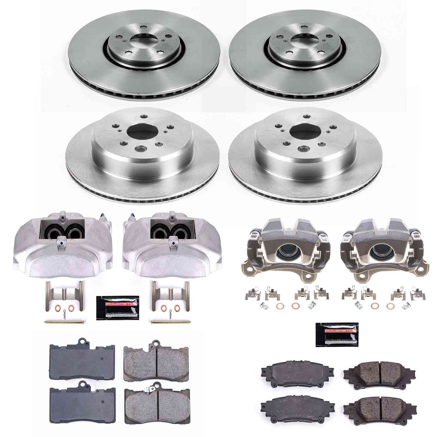 Power Stop 16-17 Lexus IS0t Front & Rear Autospecialty Kit w/Cals