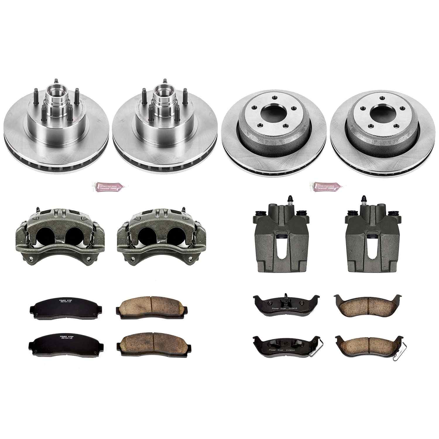 Power Stop 10-11 Ford Ranger Front & Rear Autospecialty Kit w/Cals