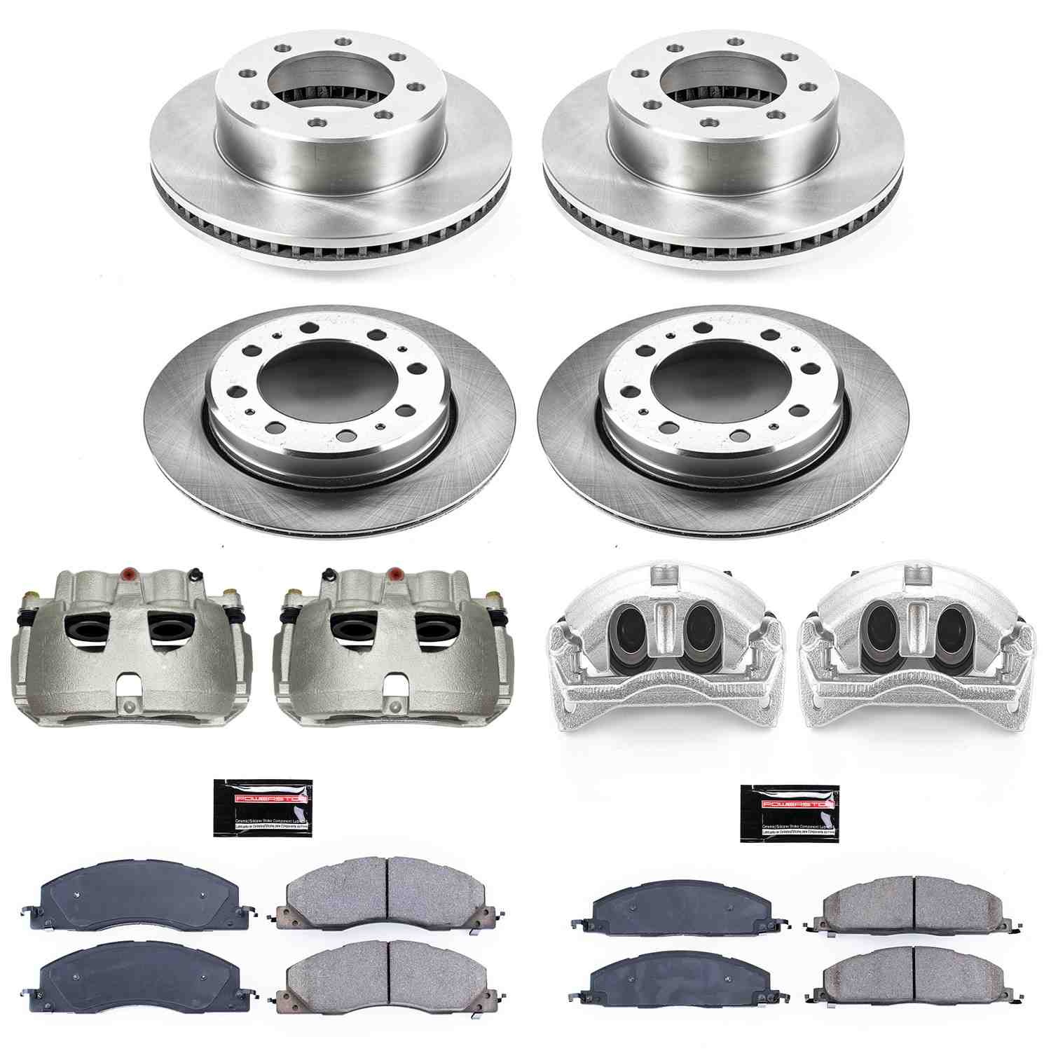 Power Stop 13-18 Ram 3500 Front & Rear Autospecialty Kit w/Cals