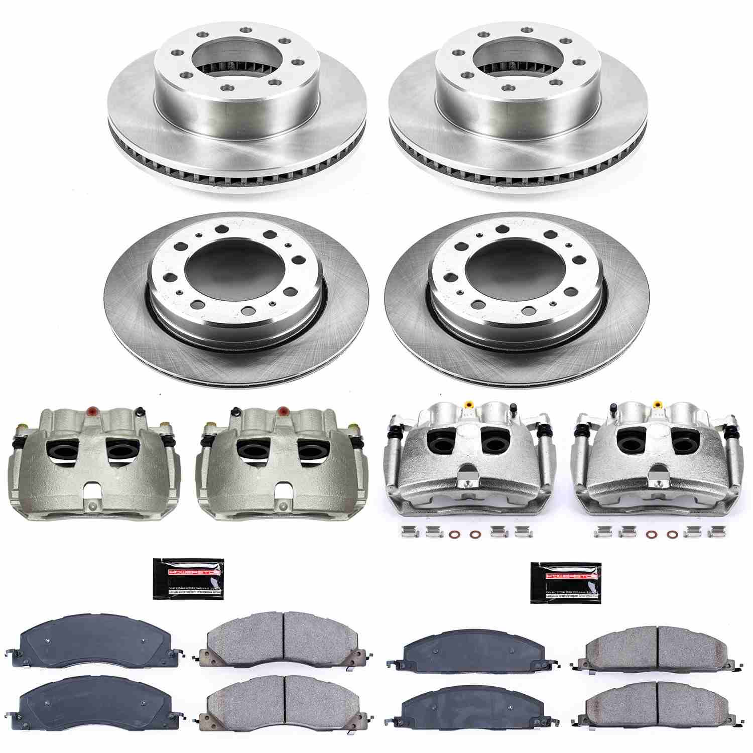 Power Stop 13-18 Ram 3500 Front & Rear Autospecialty Kit w/Cals