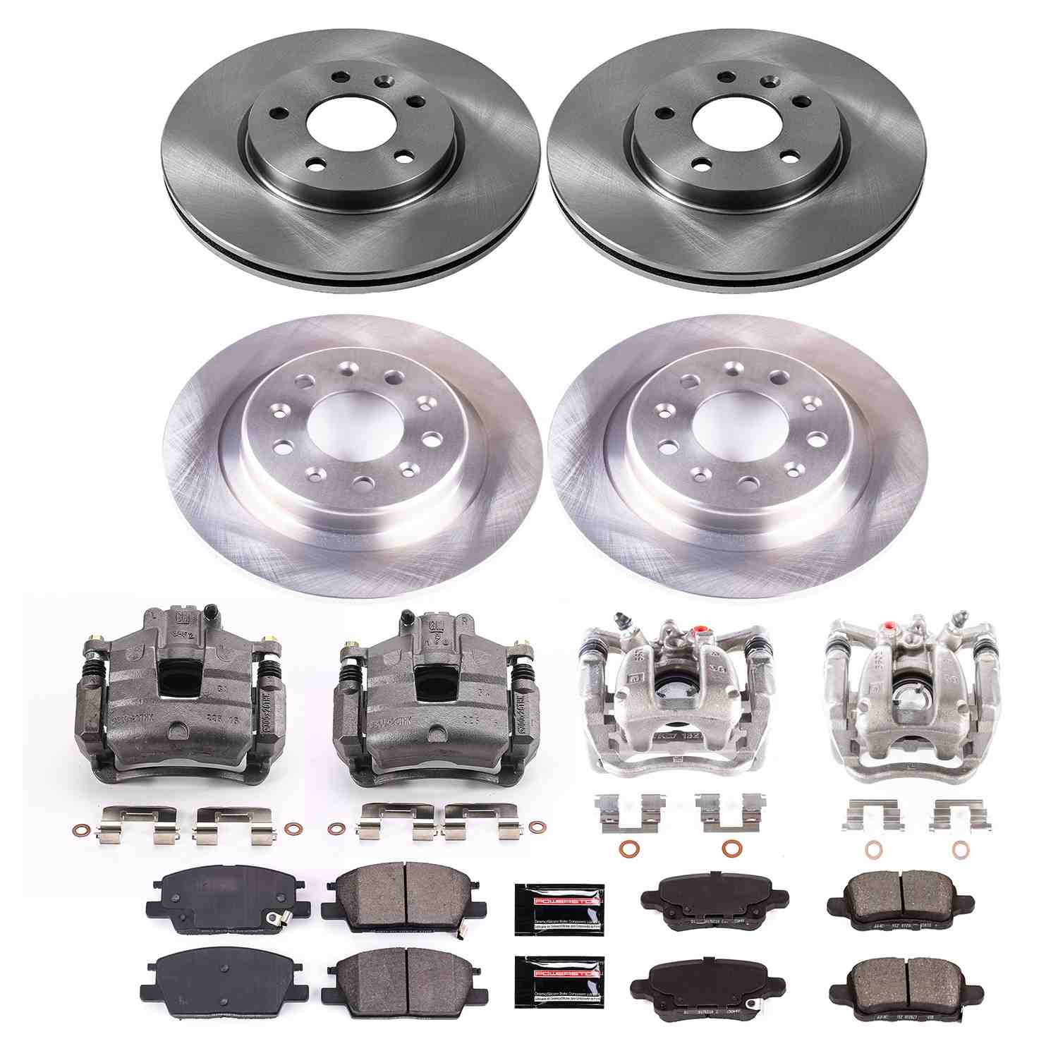 Power Stop 18-20 Chevrolet Equinox Front & Rear Autospecialty Brake Kit w/Calipers