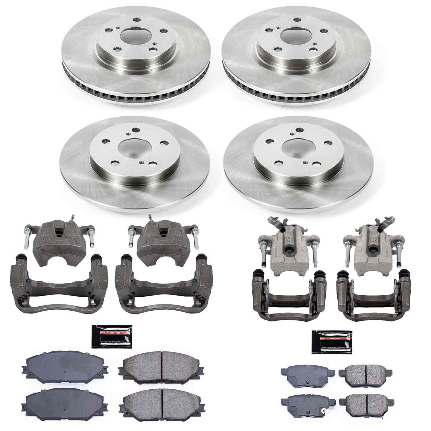 Power Stop 2016 Scion iM Front & Rear Autospecialty Brake Kit w/Calipers
