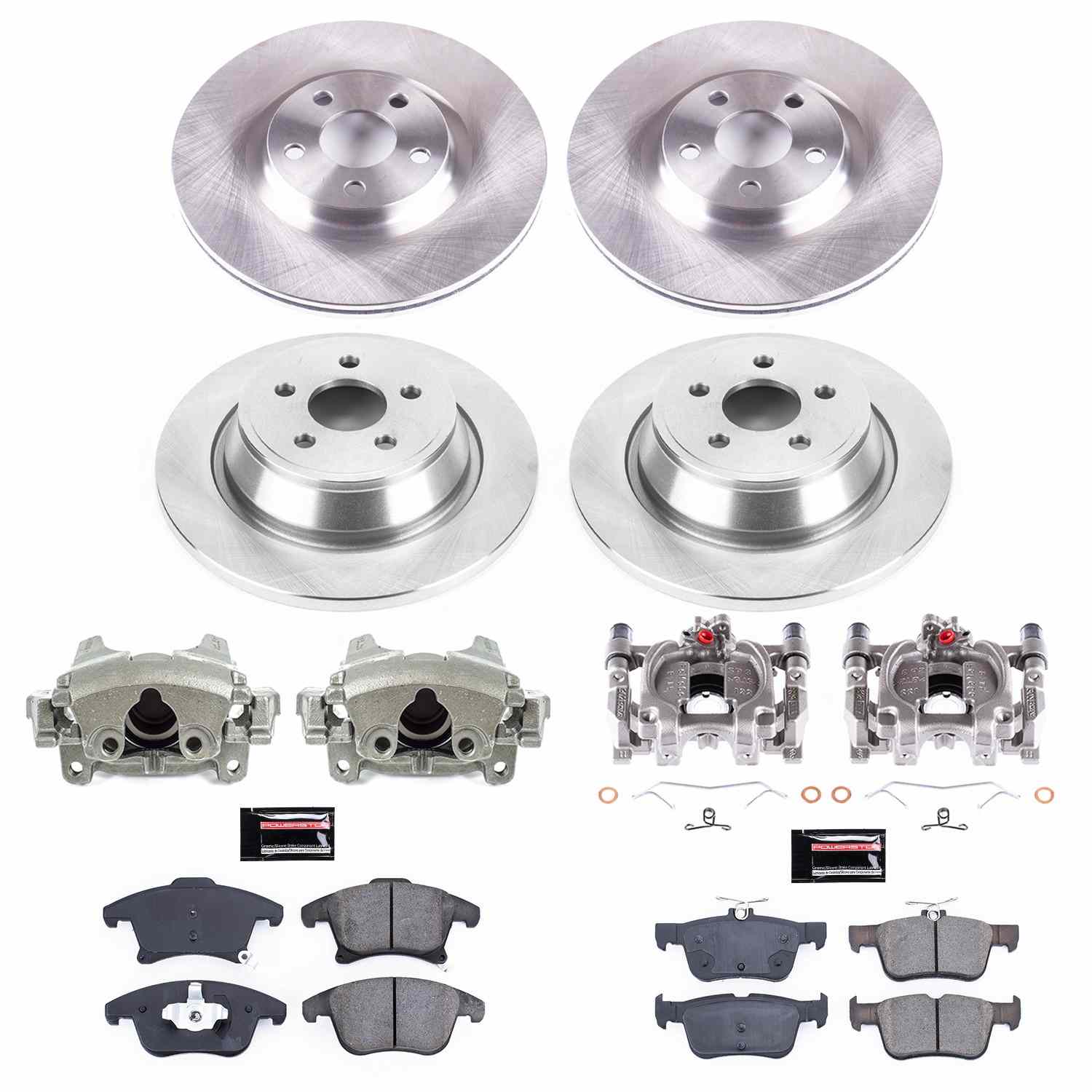 Power Stop 17-20 Lincoln MKZ Front & Rear Autospecialty Kit w/Cals