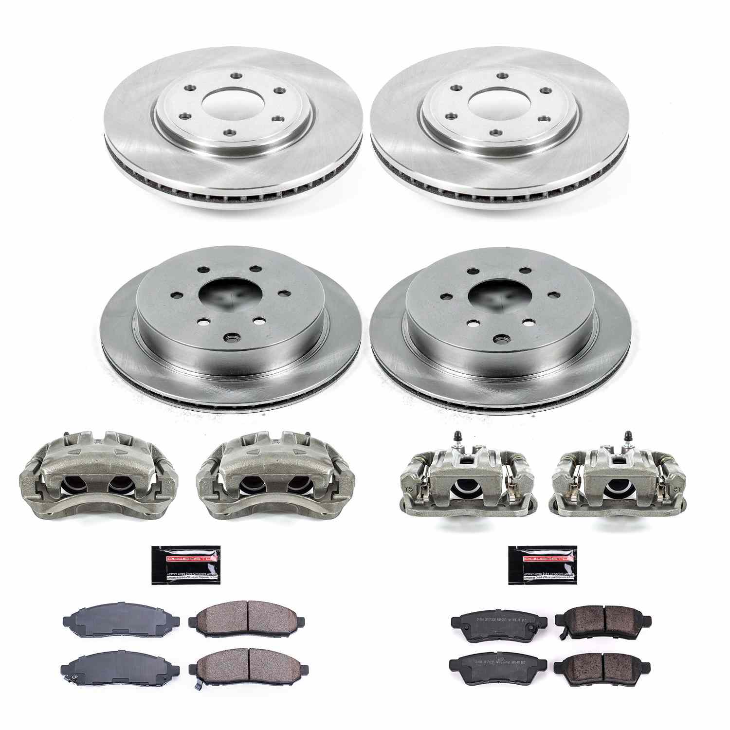 Power Stop 2019 Nissan Frontier Front & Rear Autospecialty Brake Kit w/Calipers
