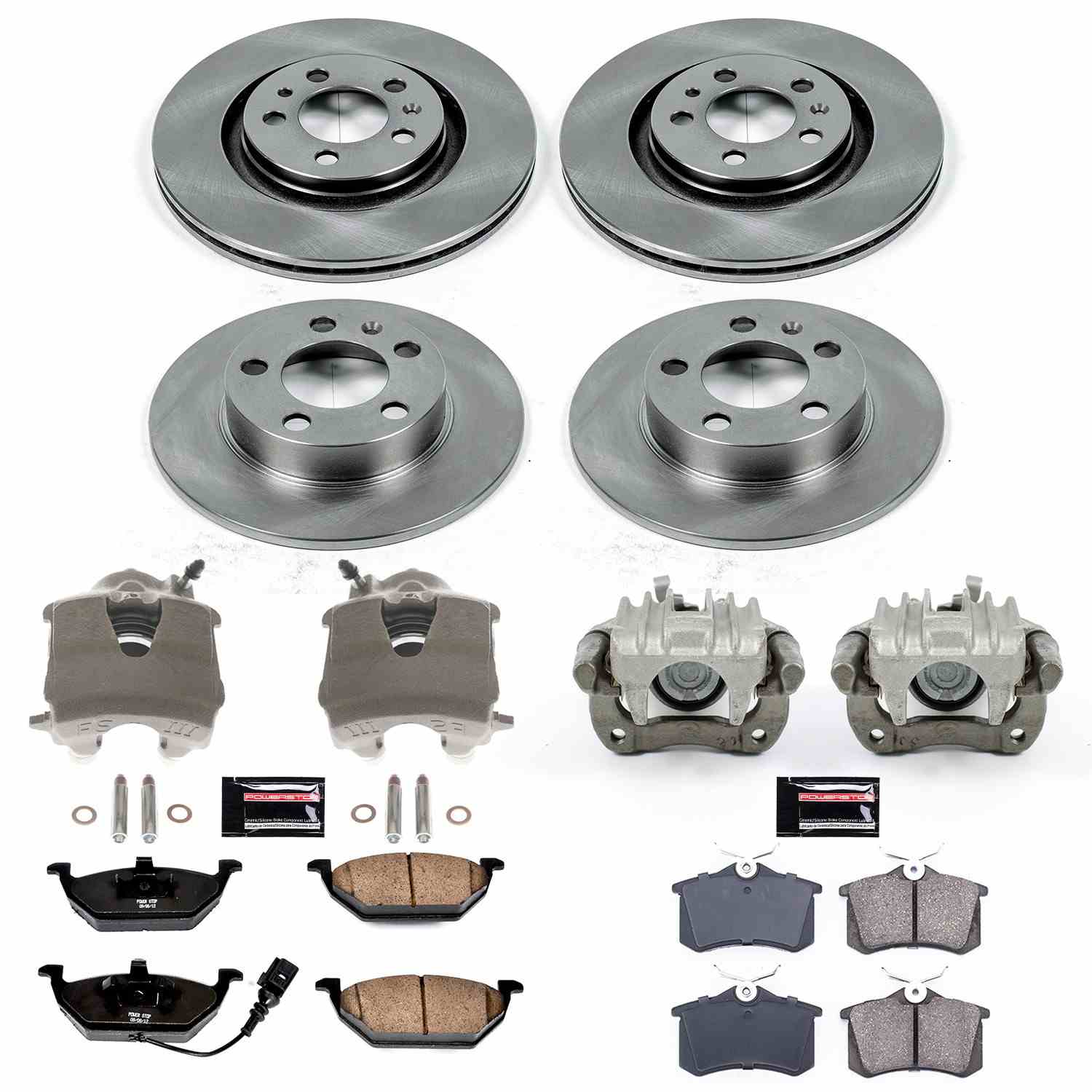 Power Stop 01-05 Volkswagen Jetta Front & Rear Autospecialty Brake Kit w/Calipers