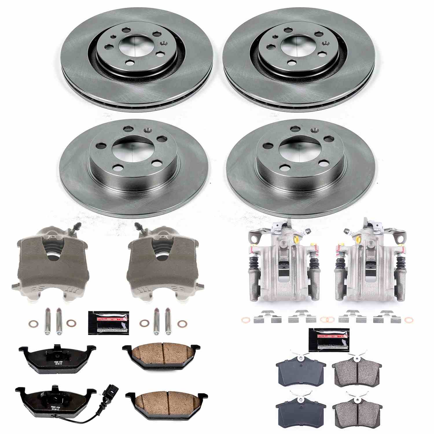 Power Stop 1999 Volkswagen Beetle Front & Rear Autospecialty Brake Kit w/Calipers