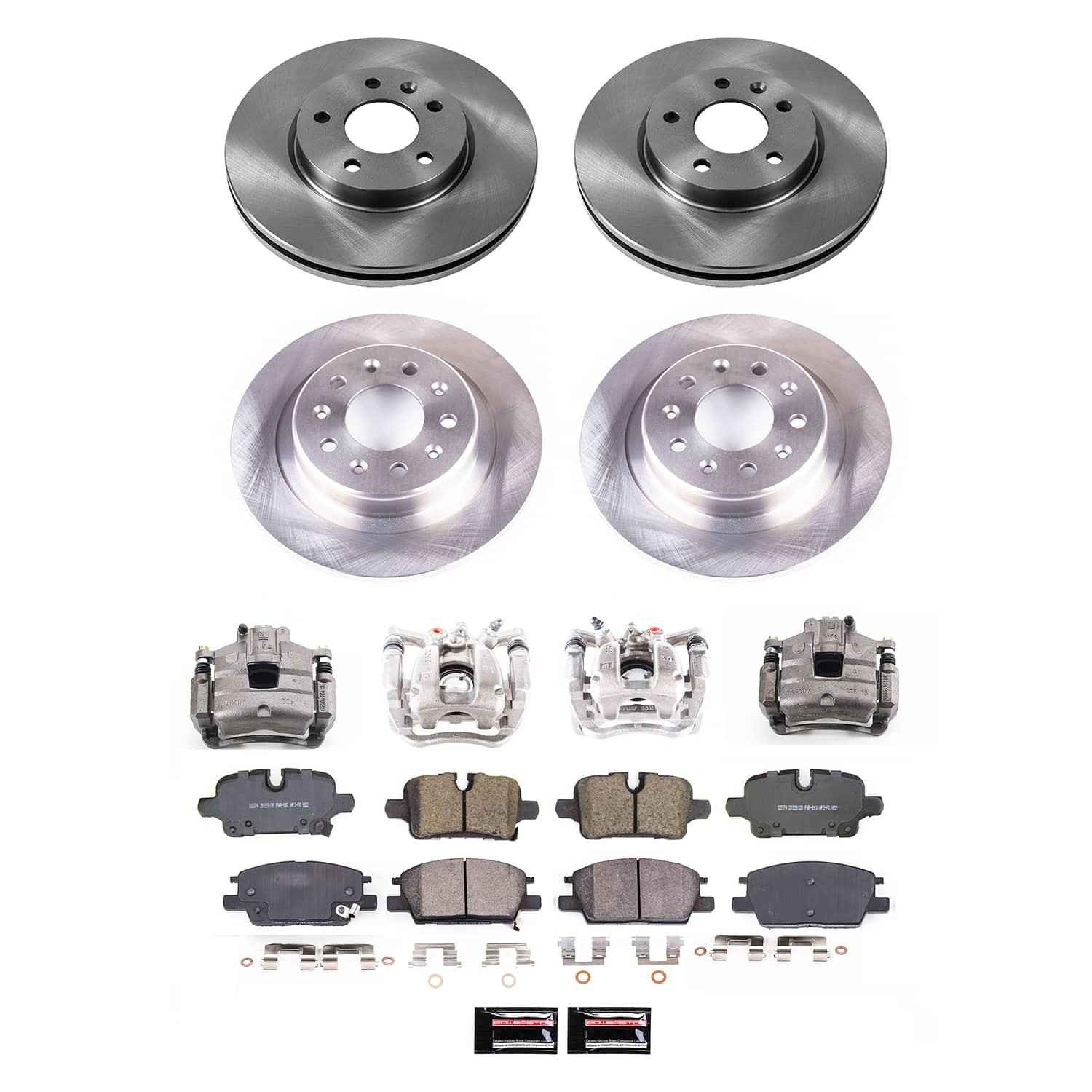 Power Stop 2020 Chevrolet Malibu Front and Rear Autospecialty Kit w/Cals