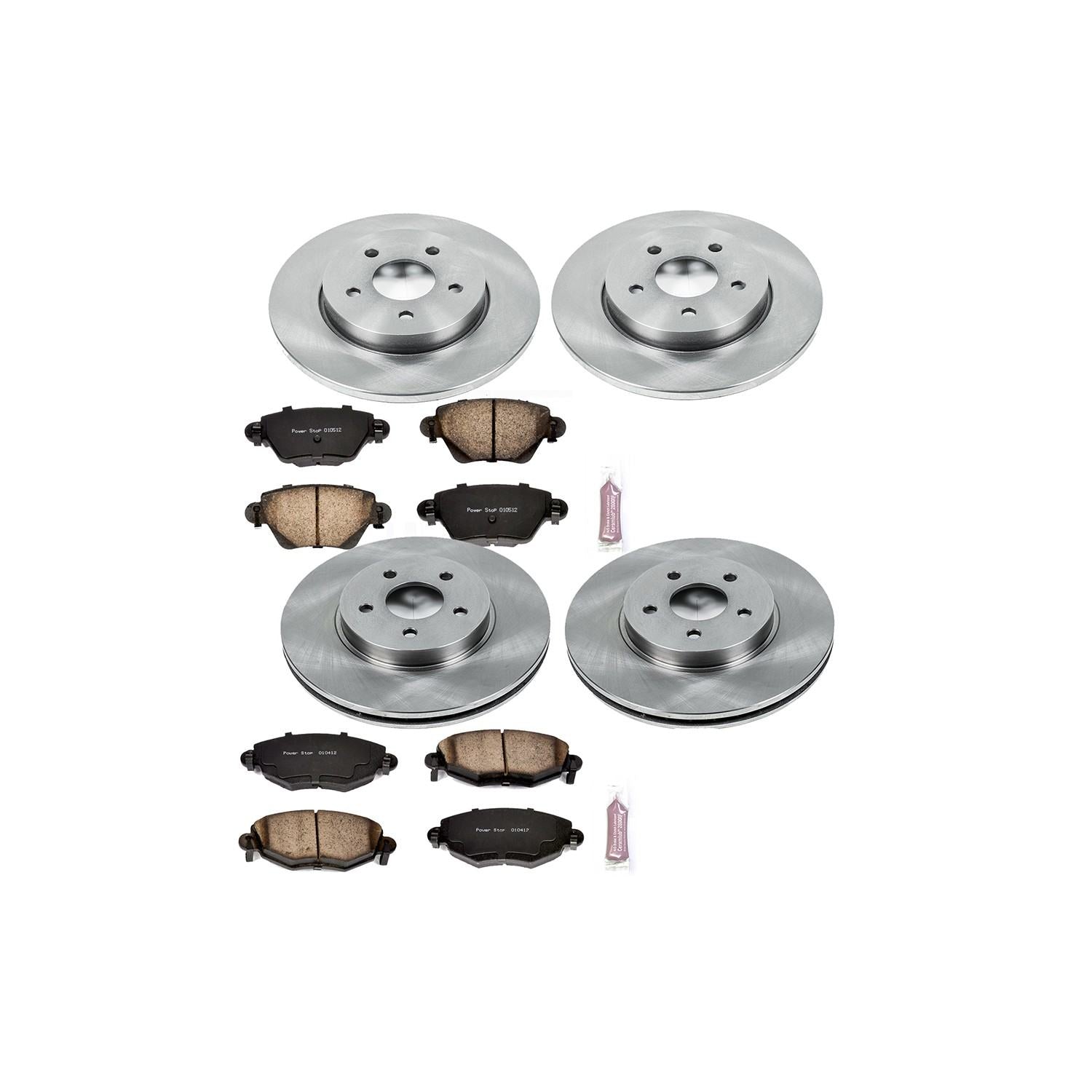 Power Stop 02-05 Jaguar X-Type Front & Rear Autospecialty Brake Kit