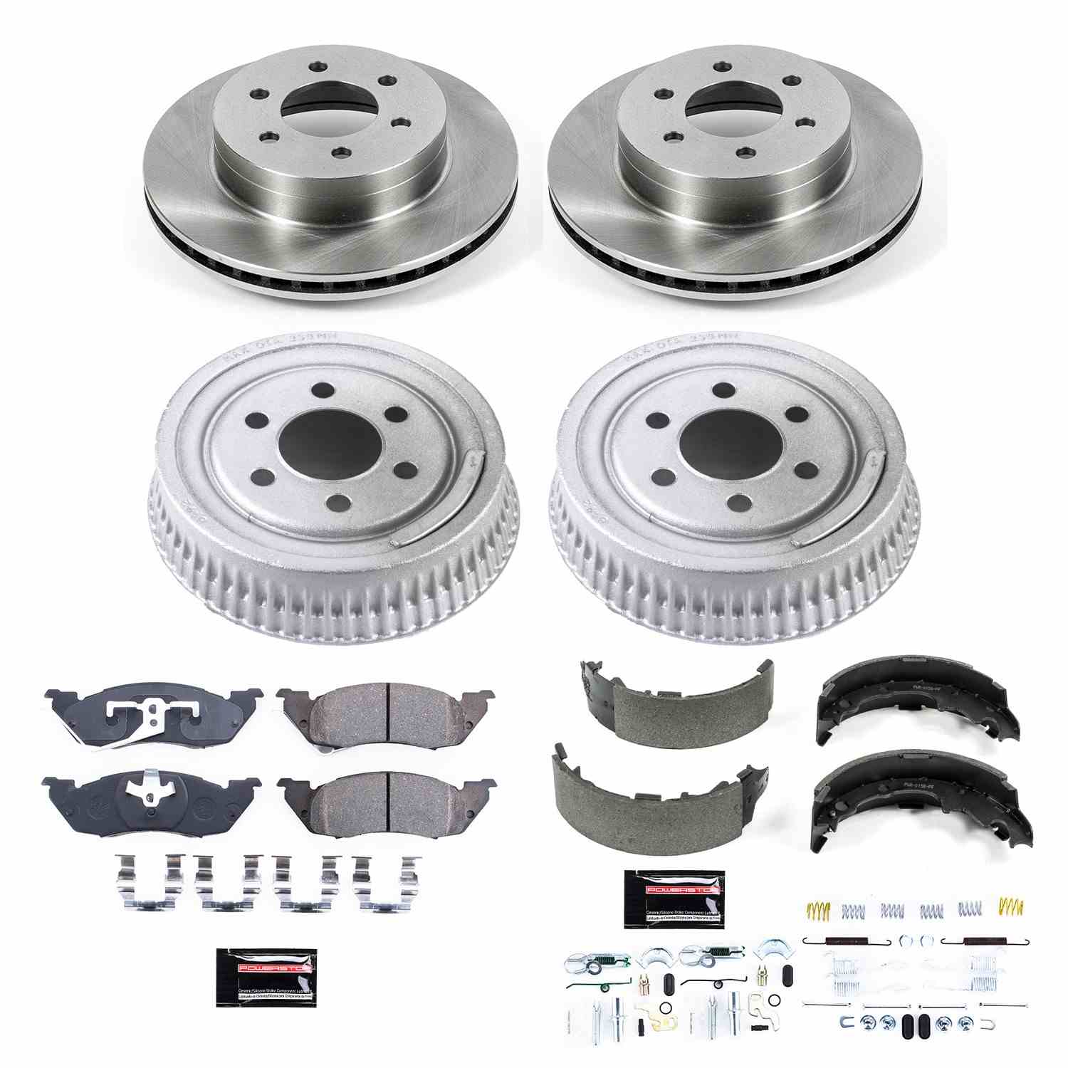 Power Stop 97-98 Dodge Dakota Front & Rear Autospecialty Brake Kit