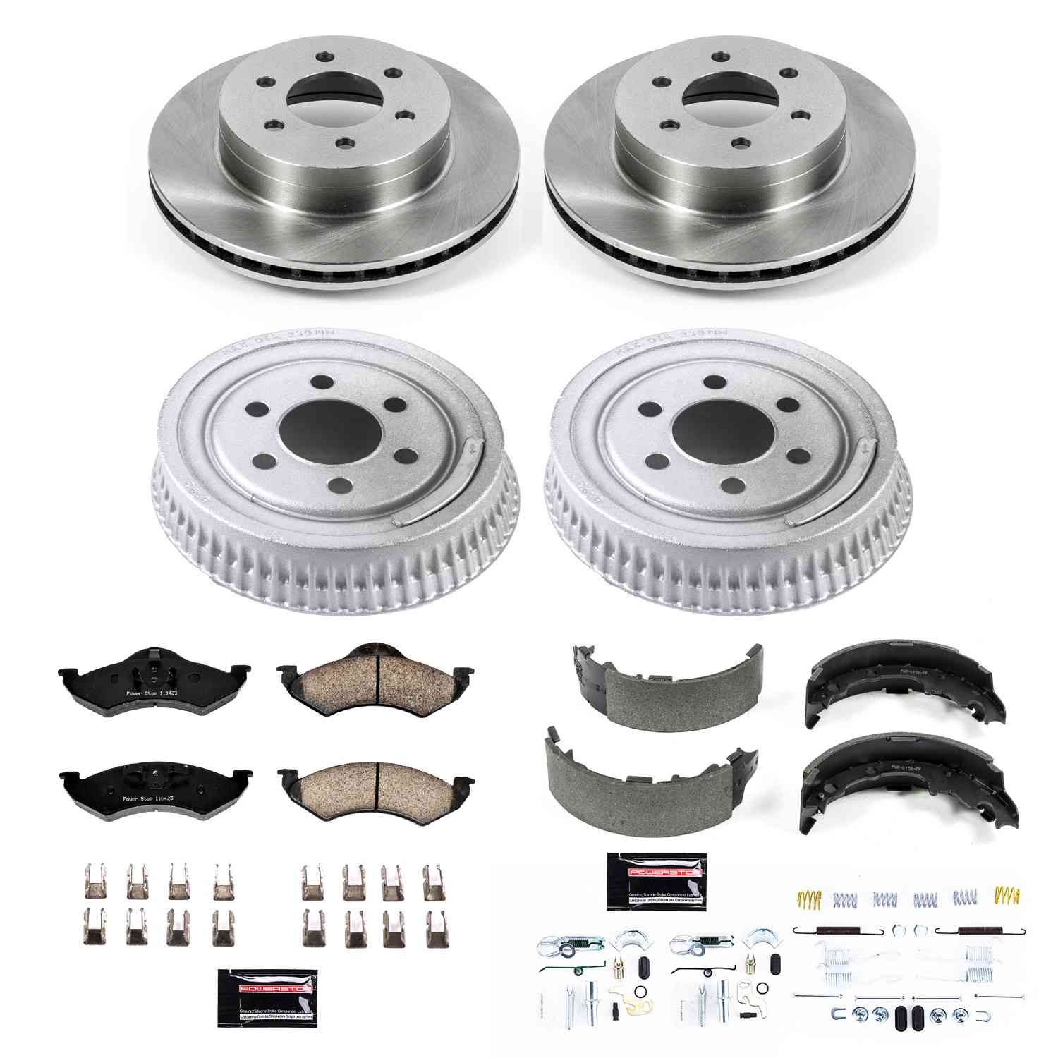 Power Stop 00-02 Dodge Dakota Front & Rear Autospecialty Brake Kit