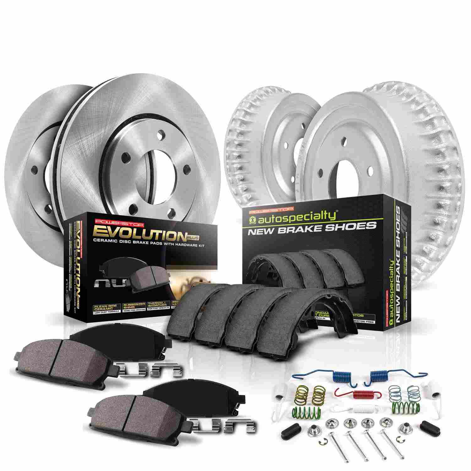 Power Stop 00-02 Dodge Dakota Front & Rear Autospecialty Brake Kit