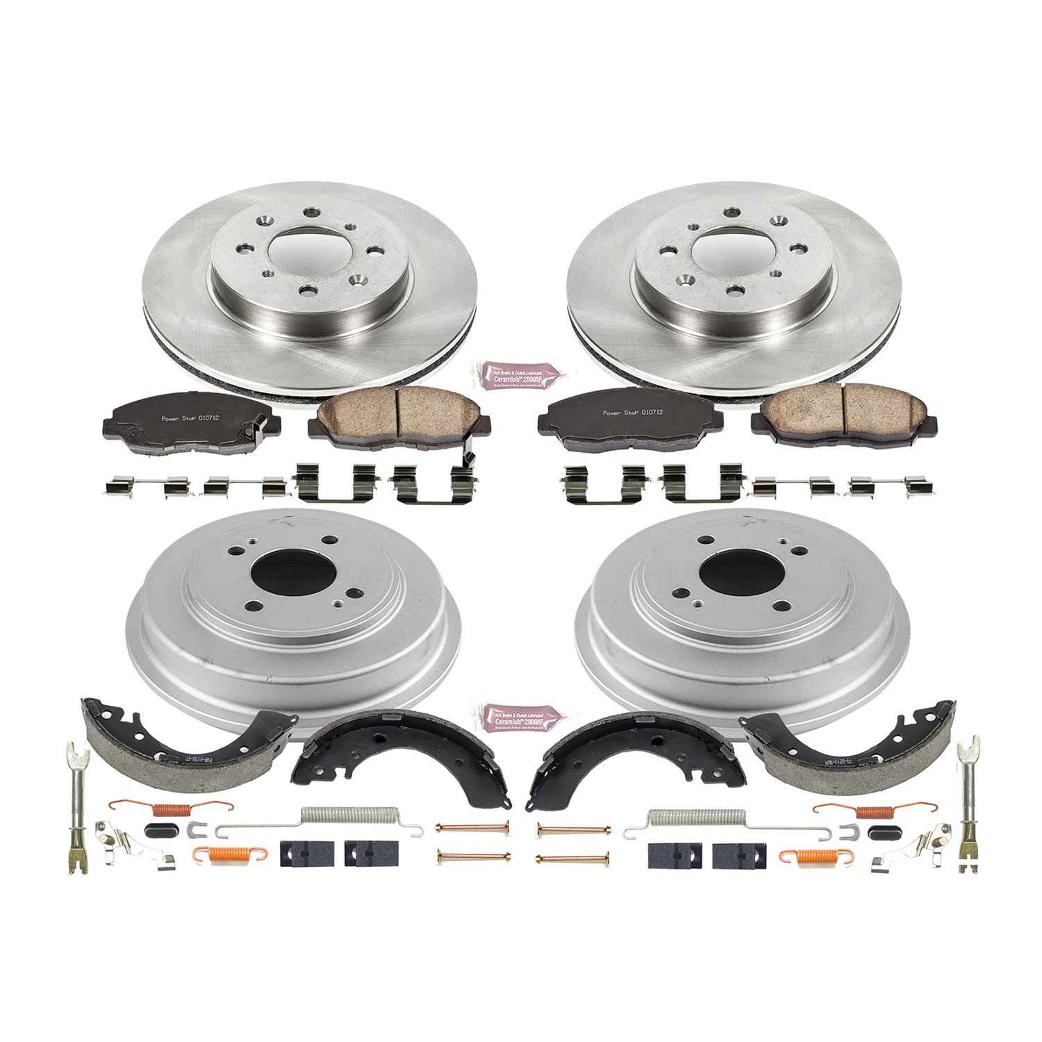 Power Stop 2001 Honda Civic Coupe Front & Rear Autospecialty Brake Kit