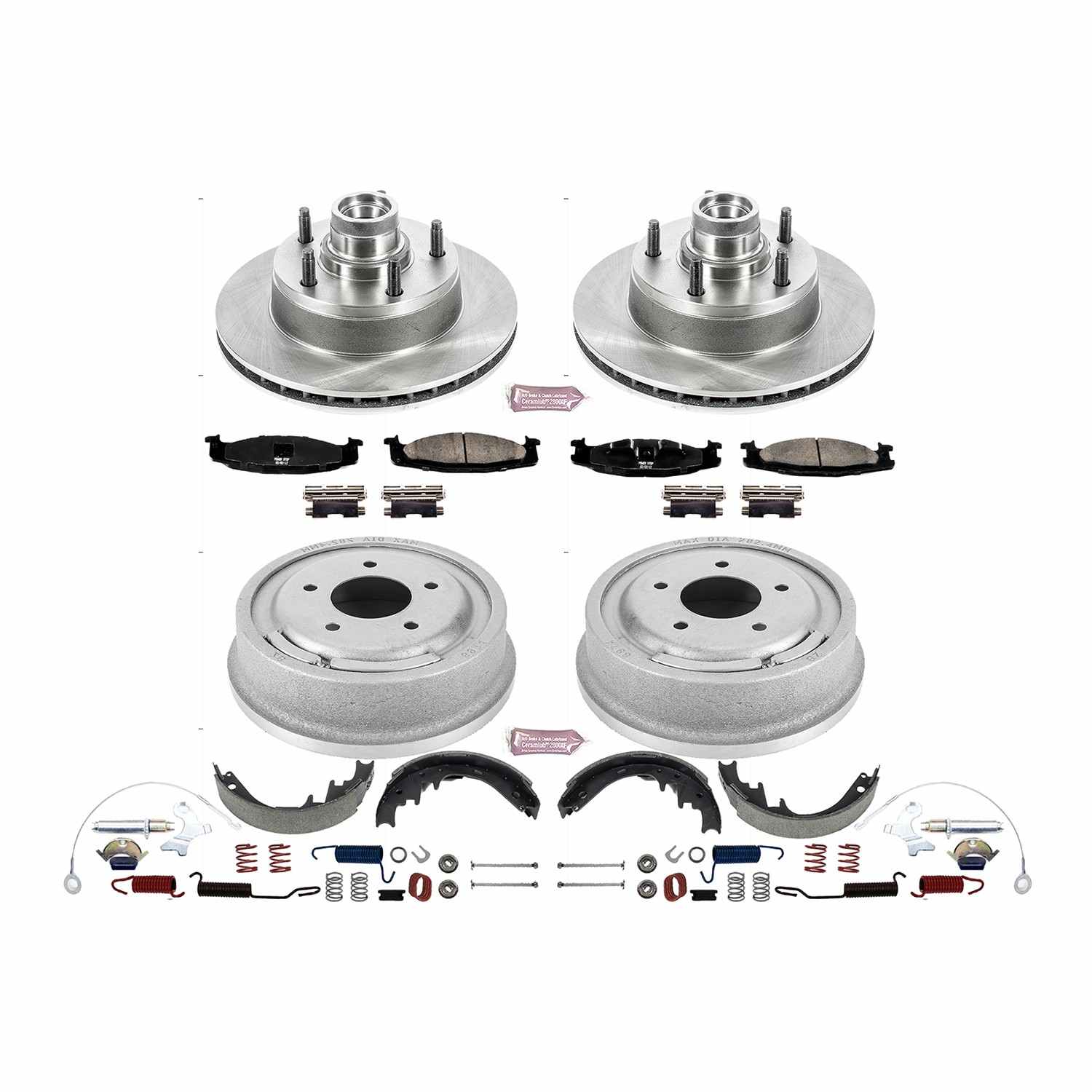 Power Stop 94-96 Ford E-150 Front & Rear Autospecialty Brake Kit