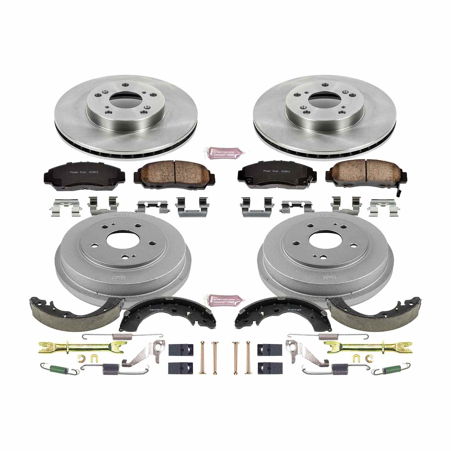Power Stop 06-11 Honda Civic Sedan Front & Rear Autospecialty Brake Kit