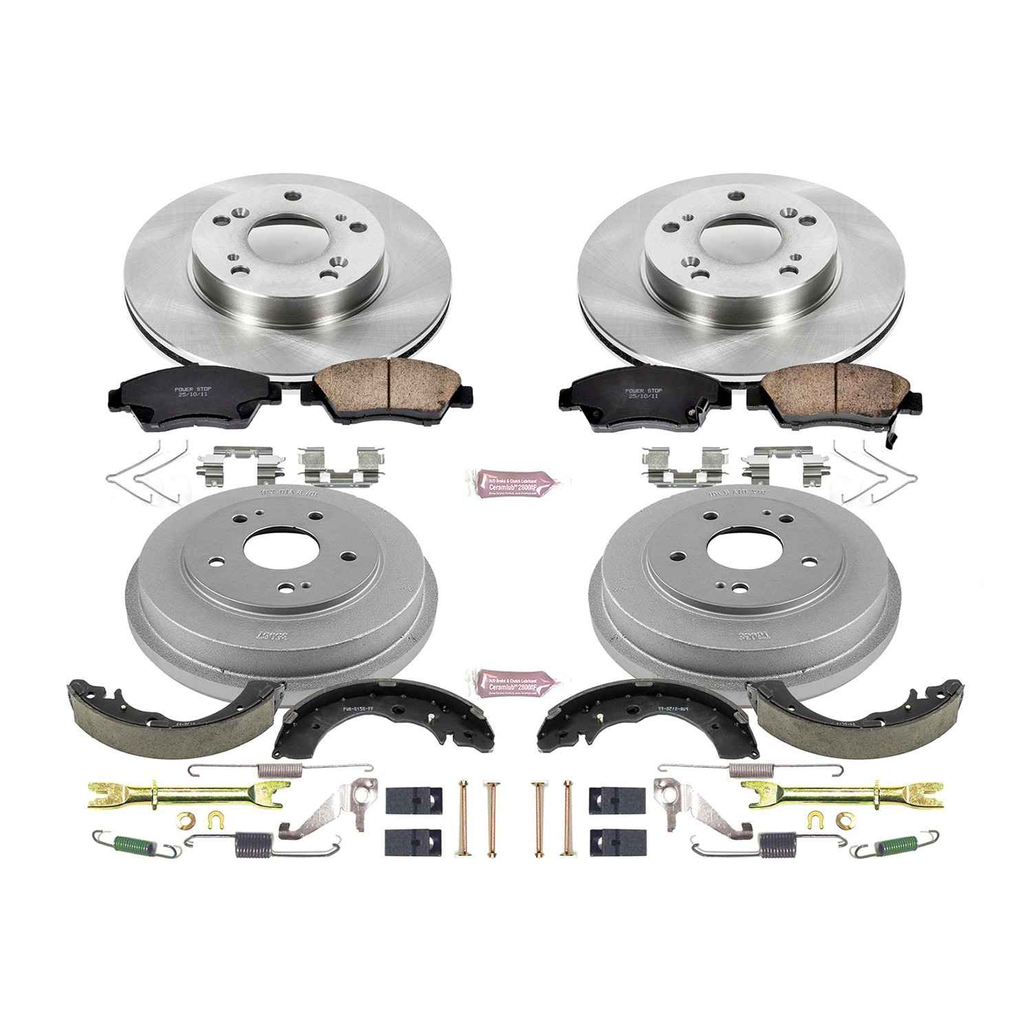 Power Stop 06-08 Honda Civic Sedan Front & Rear Autospecialty Brake Kit