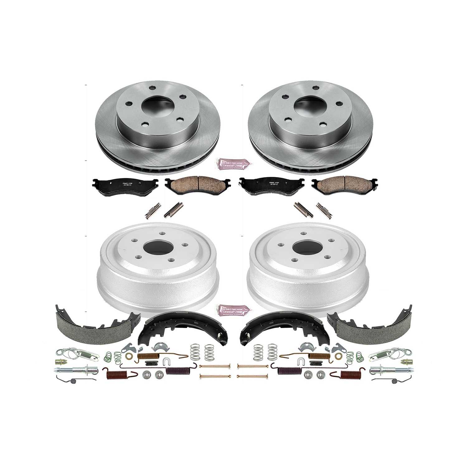 Power Stop 00-01 Dodge Ram 1500 Front & Rear Autospecialty Brake Kit
