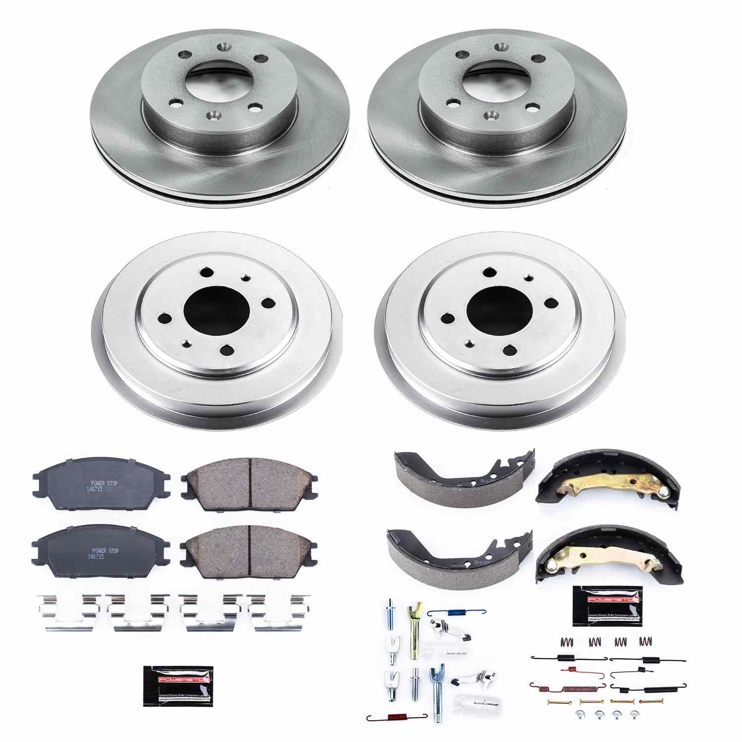 Power Stop 2003 Hyundai Accent Front & Rear Autospecialty Brake Kit