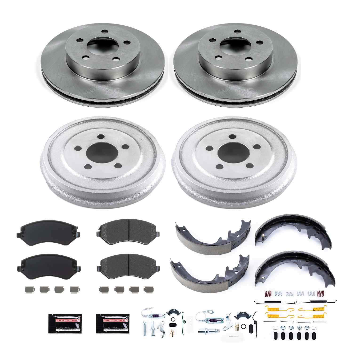 Power Stop 2002 Jeep Liberty Front & Rear Autospecialty Brake Kit