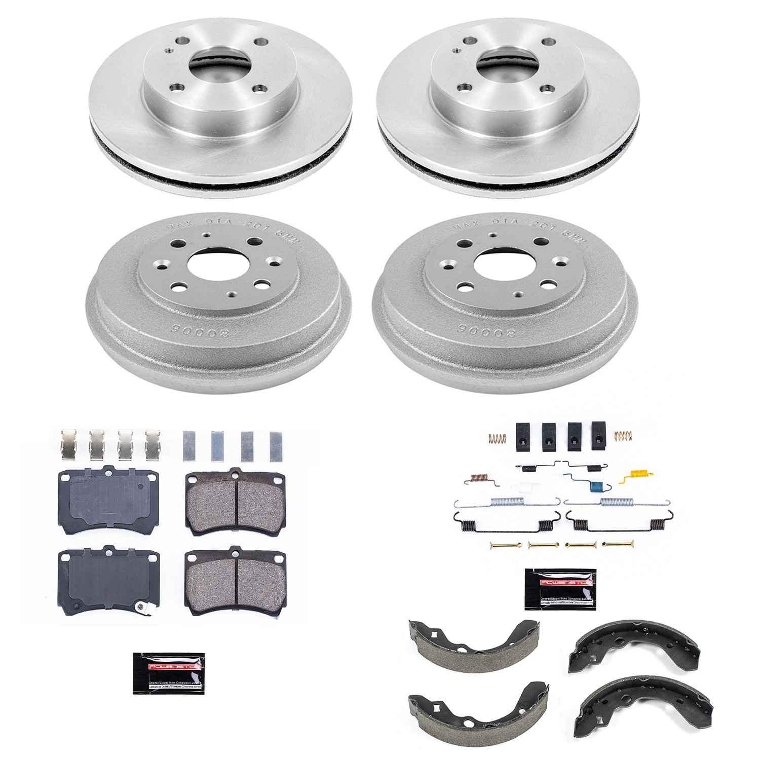 Power Stop 93-96 Ford Escort Front & Rear Autospecialty Brake Kit