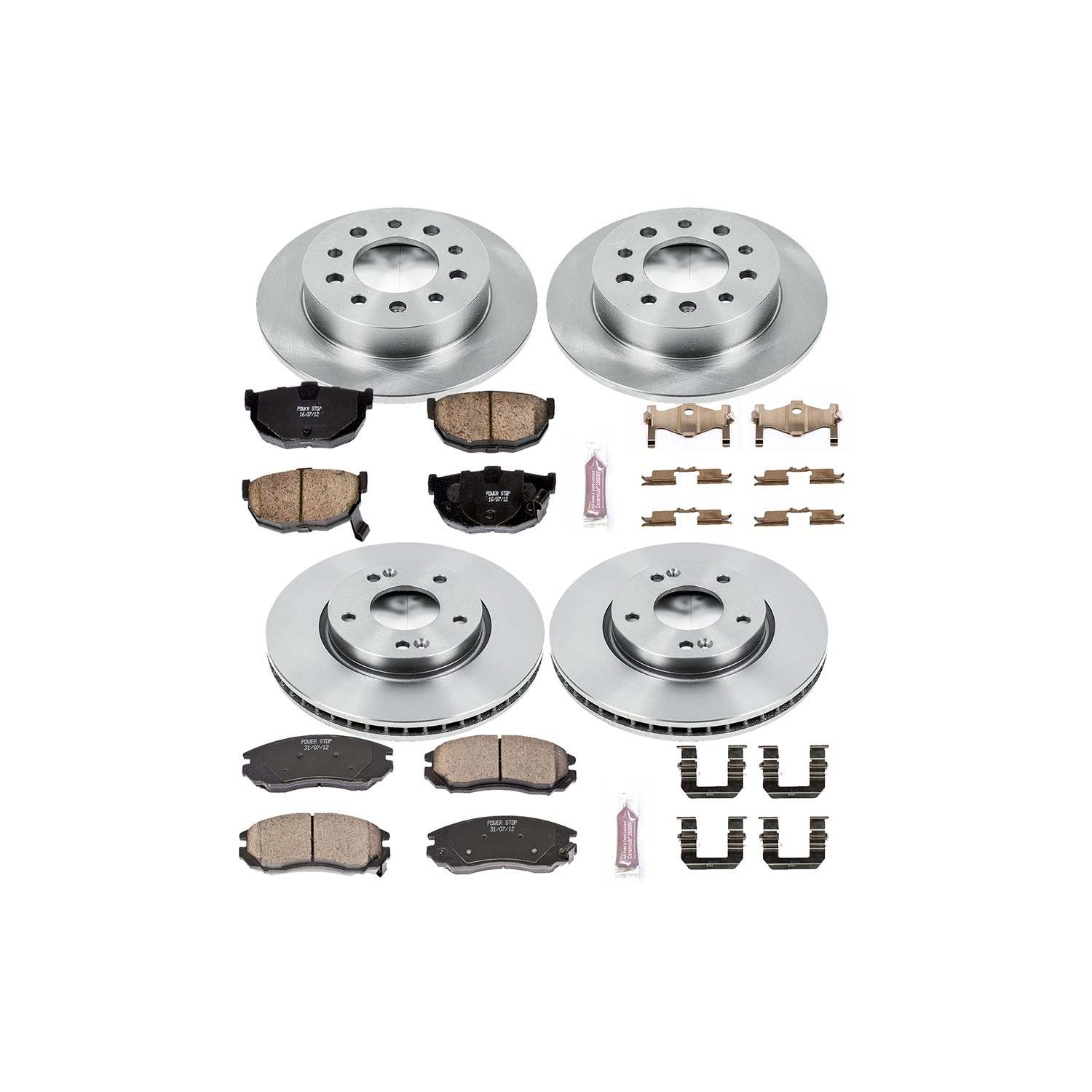 Power Stop 04-06 Hyundai Tiburon Front & Rear Autospecialty Brake Kit
