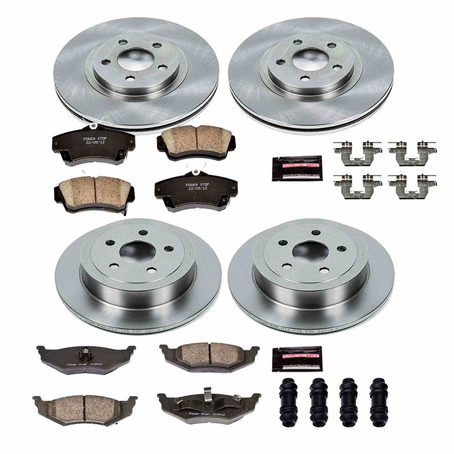 Power Stop 01-03 Chrysler PT Cruiser Front & Rear Autospecialty Brake Kit