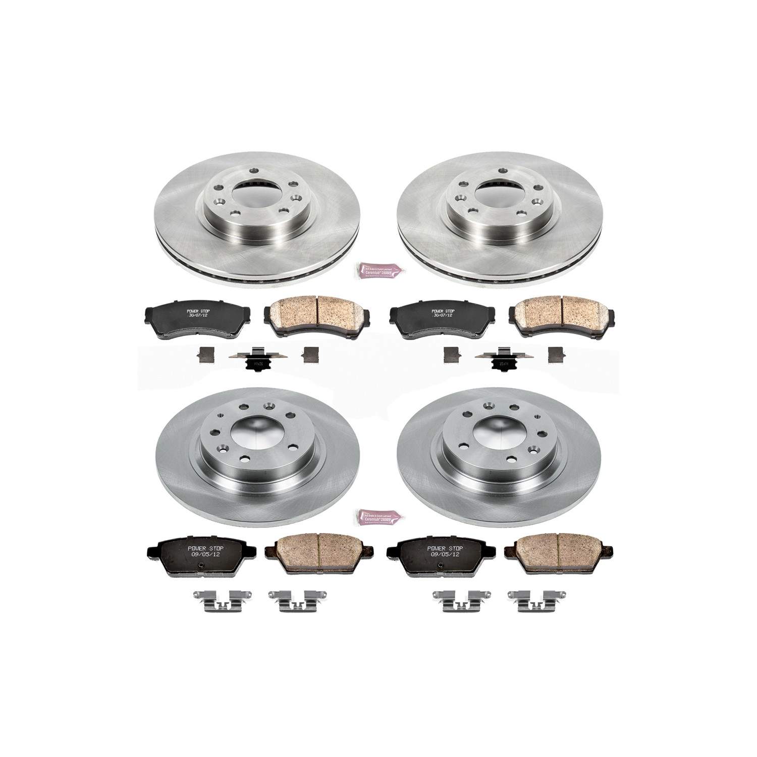 Power Stop 06-12 Ford Fusion Front & Rear Autospecialty Brake Kit