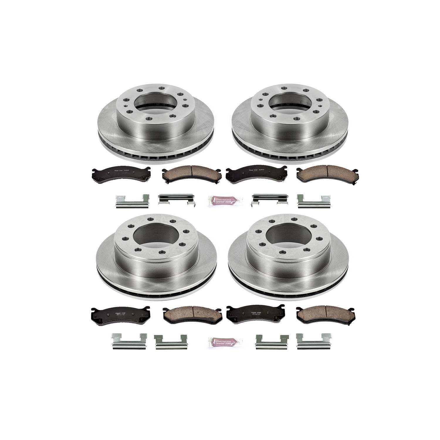Power Stop 02-04 Chevrolet Avalanche 2500 Front & Rear Autospecialty Brake Kit