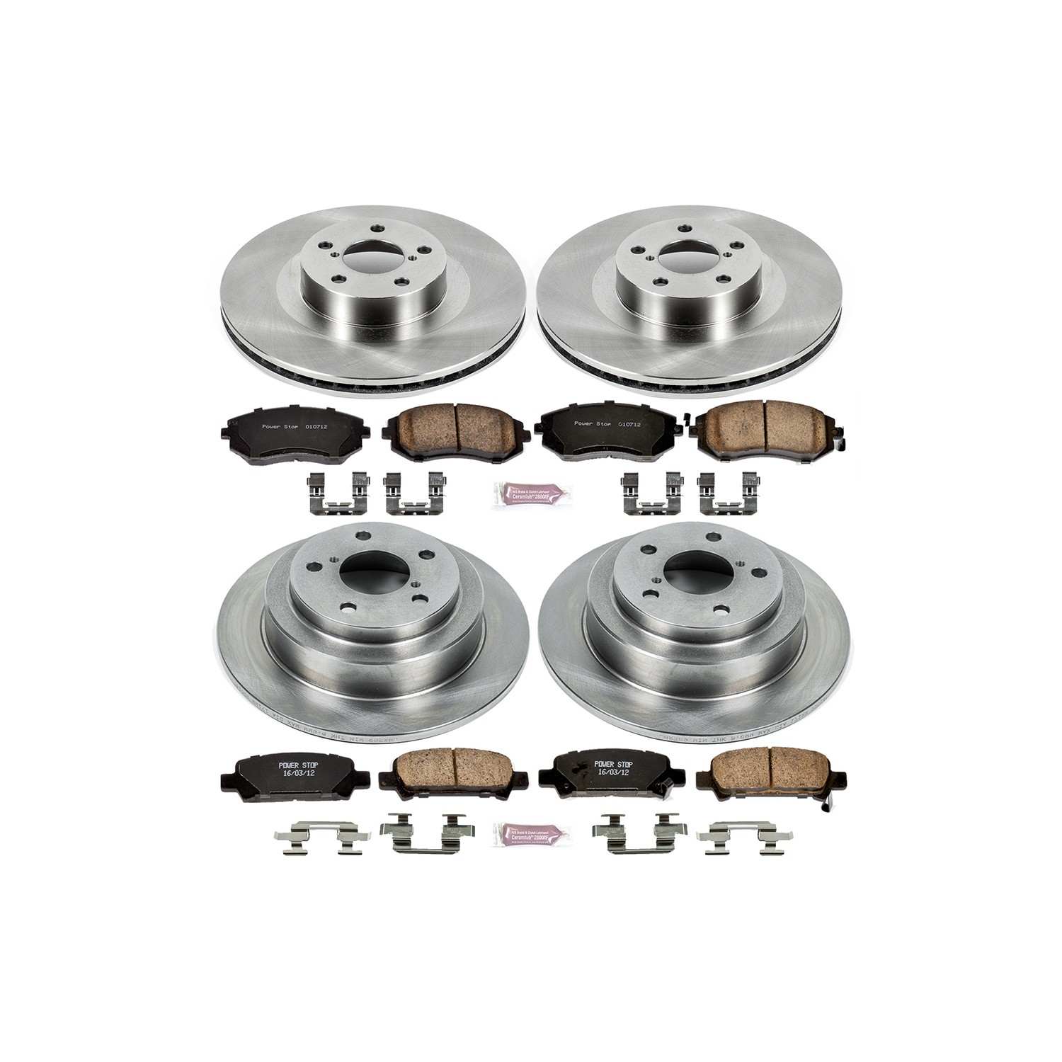 Power Stop 2003 Subaru Forester Front & Rear Autospecialty Brake Kit