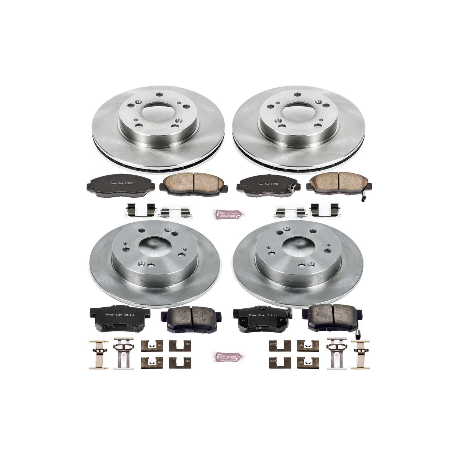 Power Stop 06-11 Honda Civic Front & Rear Autospecialty Brake Kit
